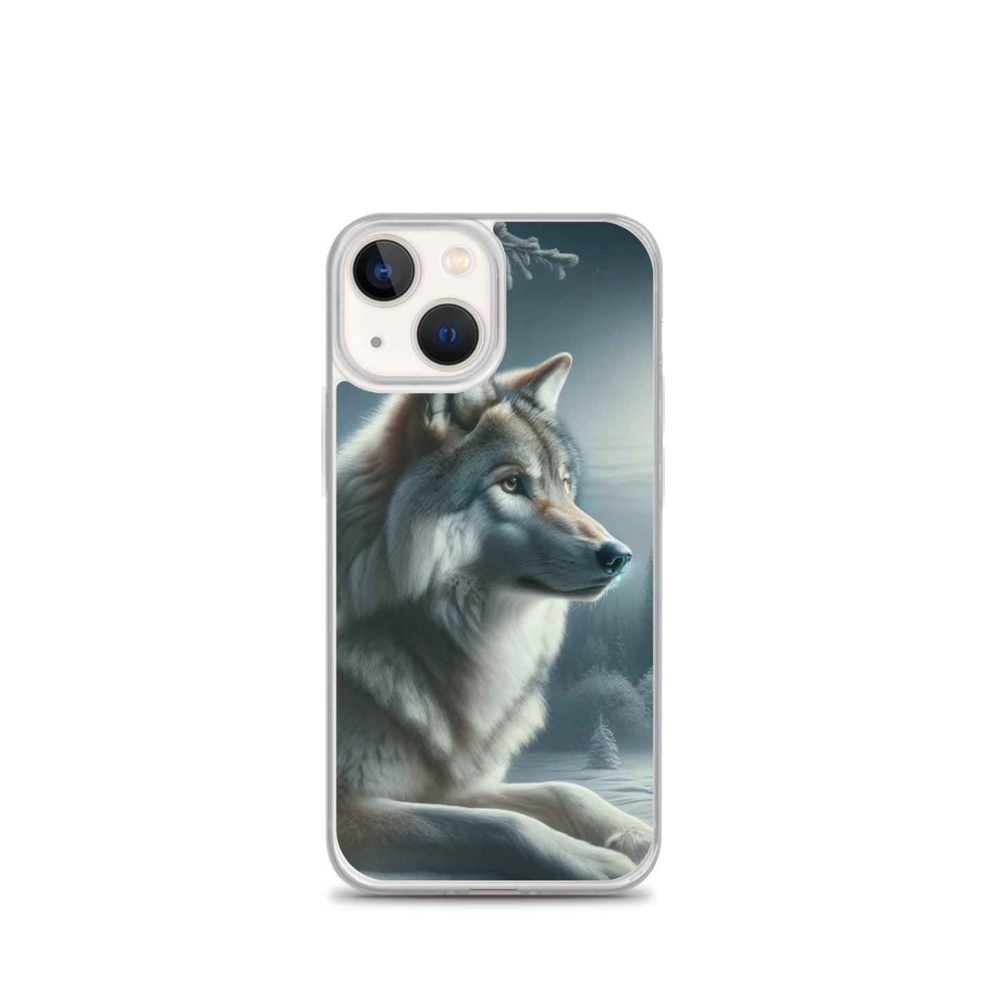 Clear iPhone Case - Wolf at Night