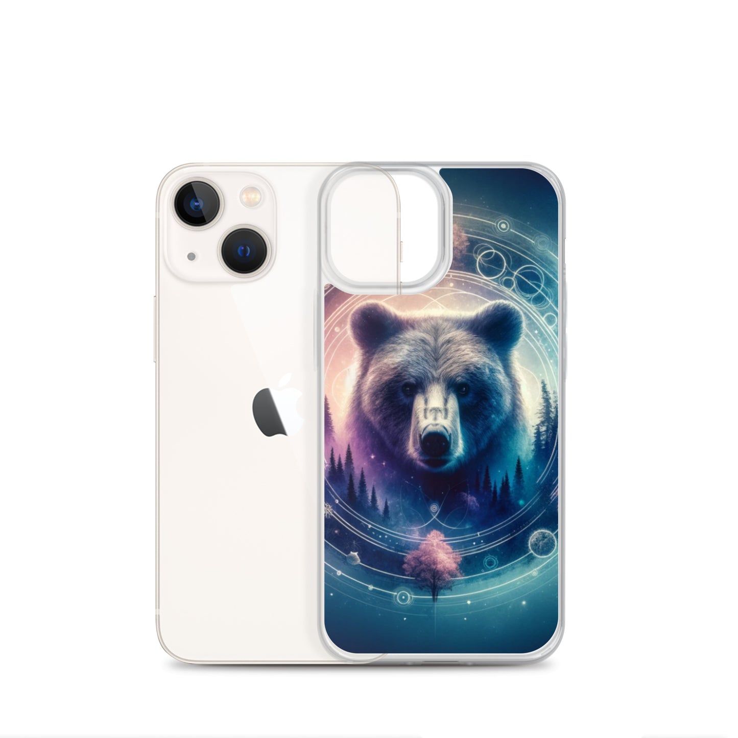 Clear iPhone Case - Dreamy Bear