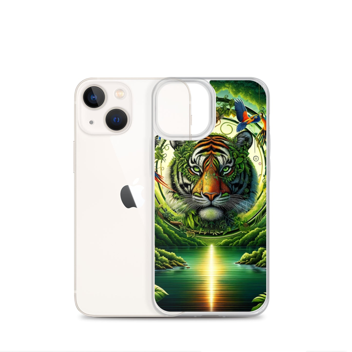 Clear iPhone Case - Vibrant & Natural Tiger