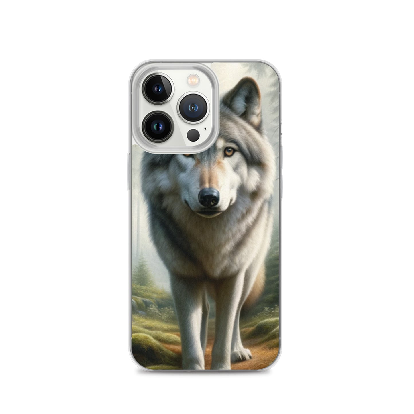 Clear iPhone Case - Forest Wolf