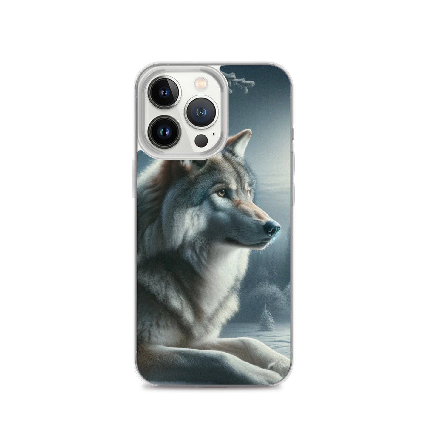 Clear iPhone Case - Wolf at Night