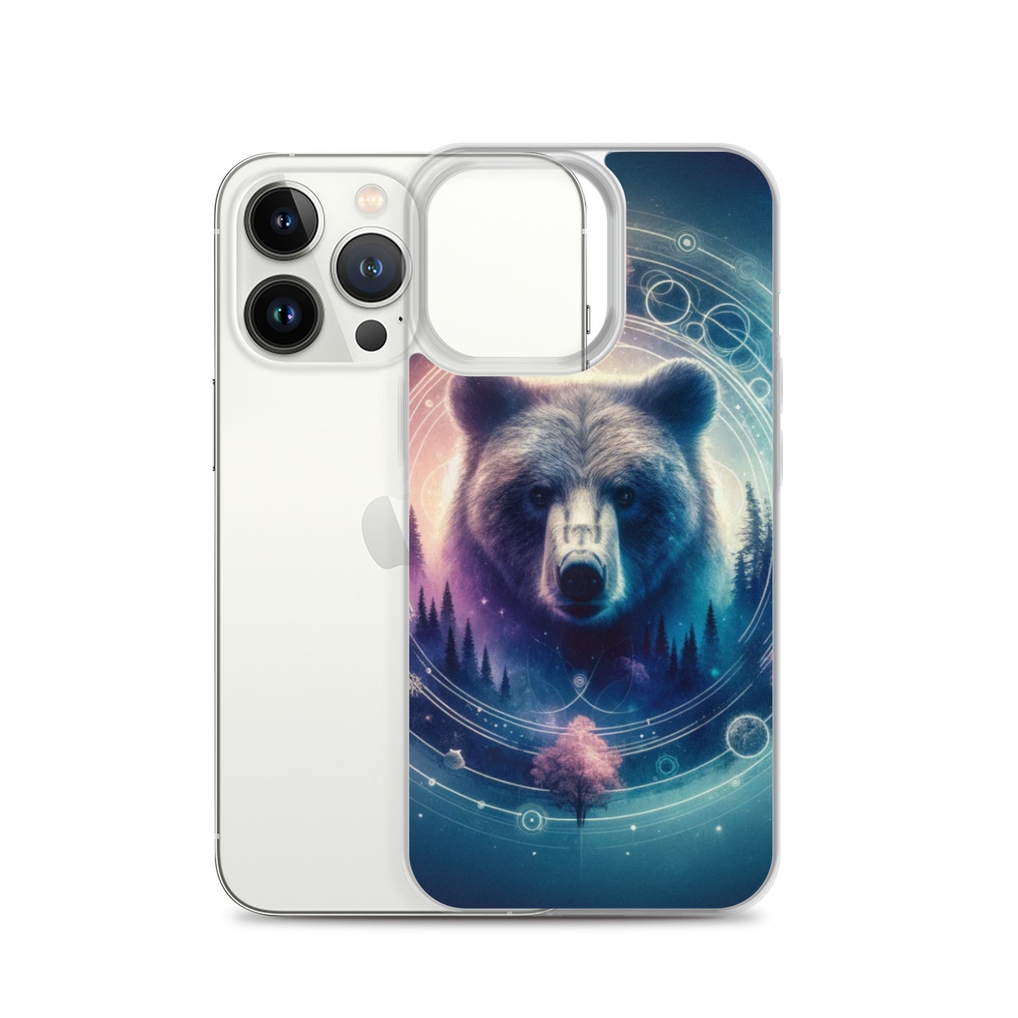 Clear iPhone Case - Dreamy Bear