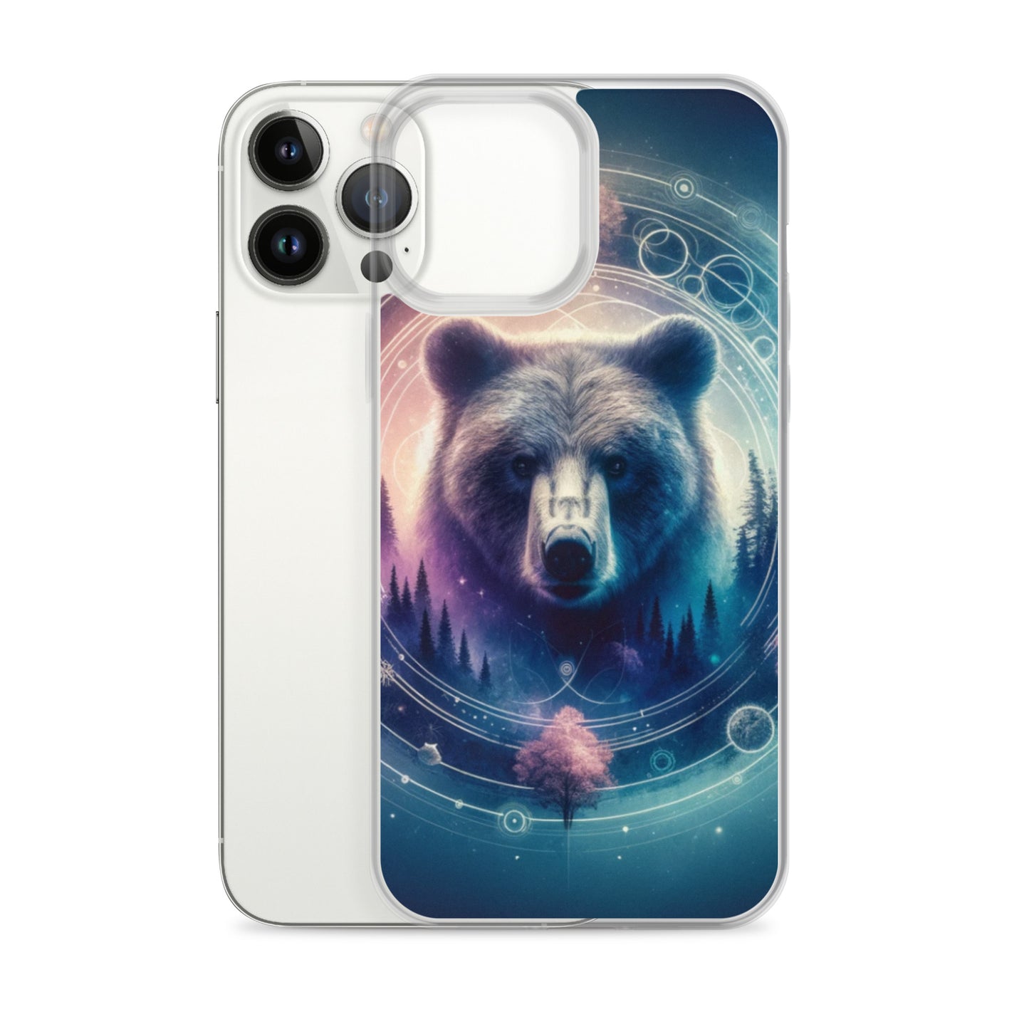 Clear iPhone Case - Dreamy Bear