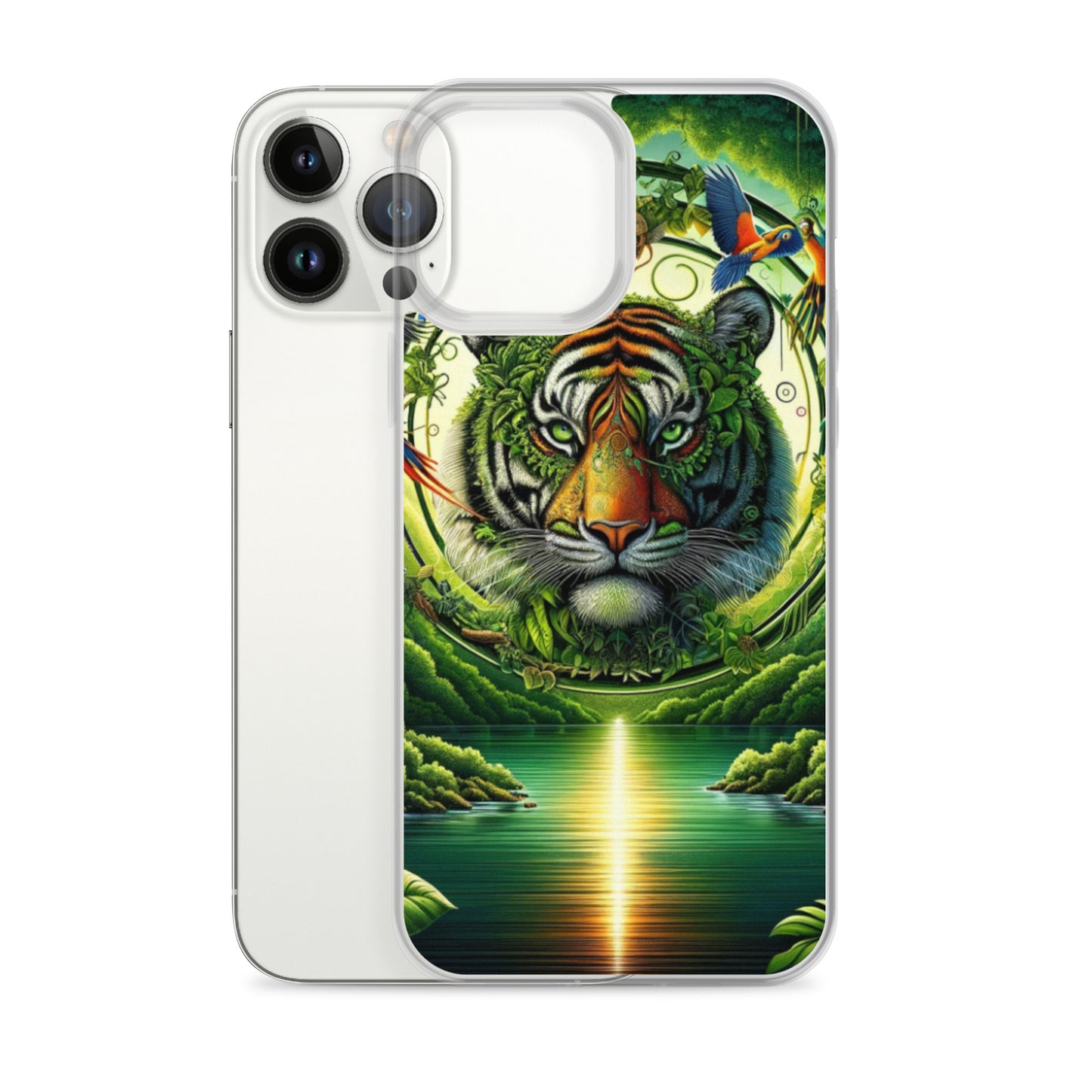 Clear iPhone Case - Vibrant & Natural Tiger