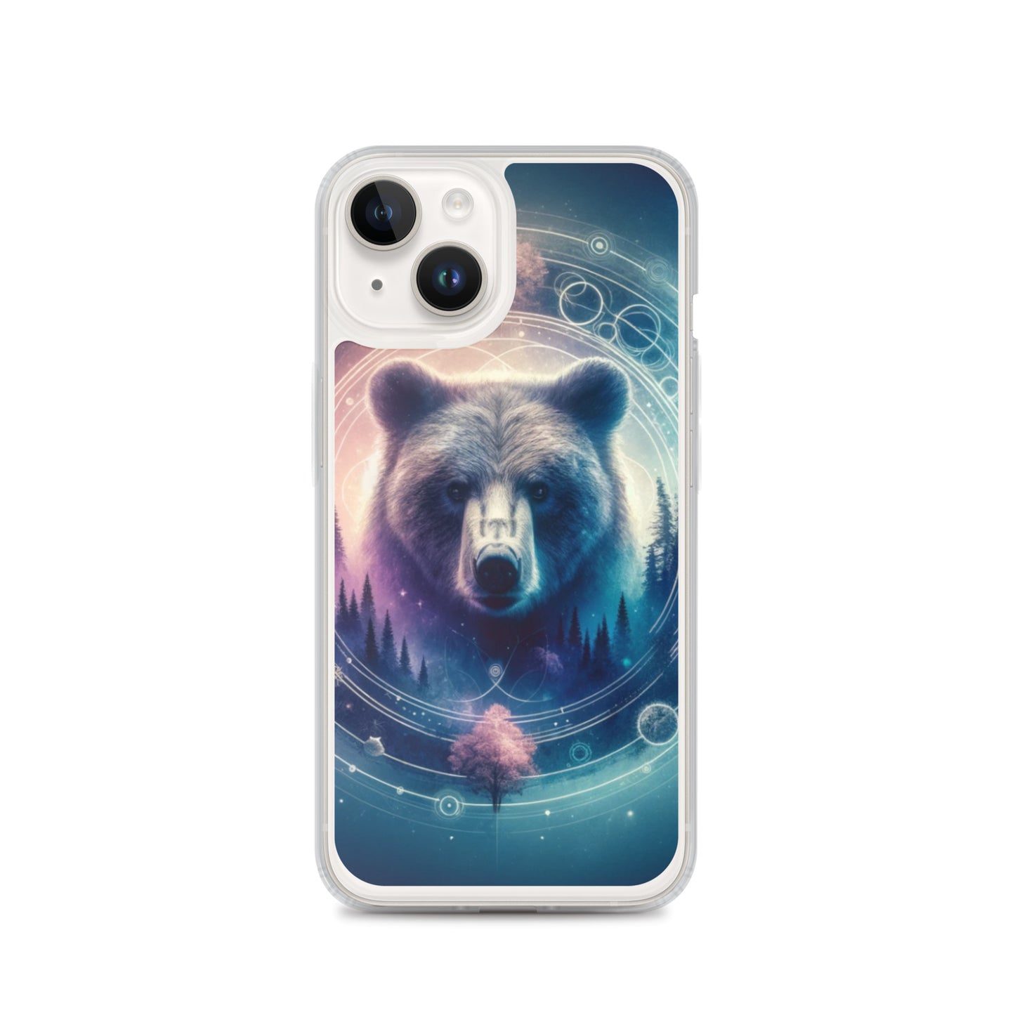 Clear iPhone Case - Dreamy Bear