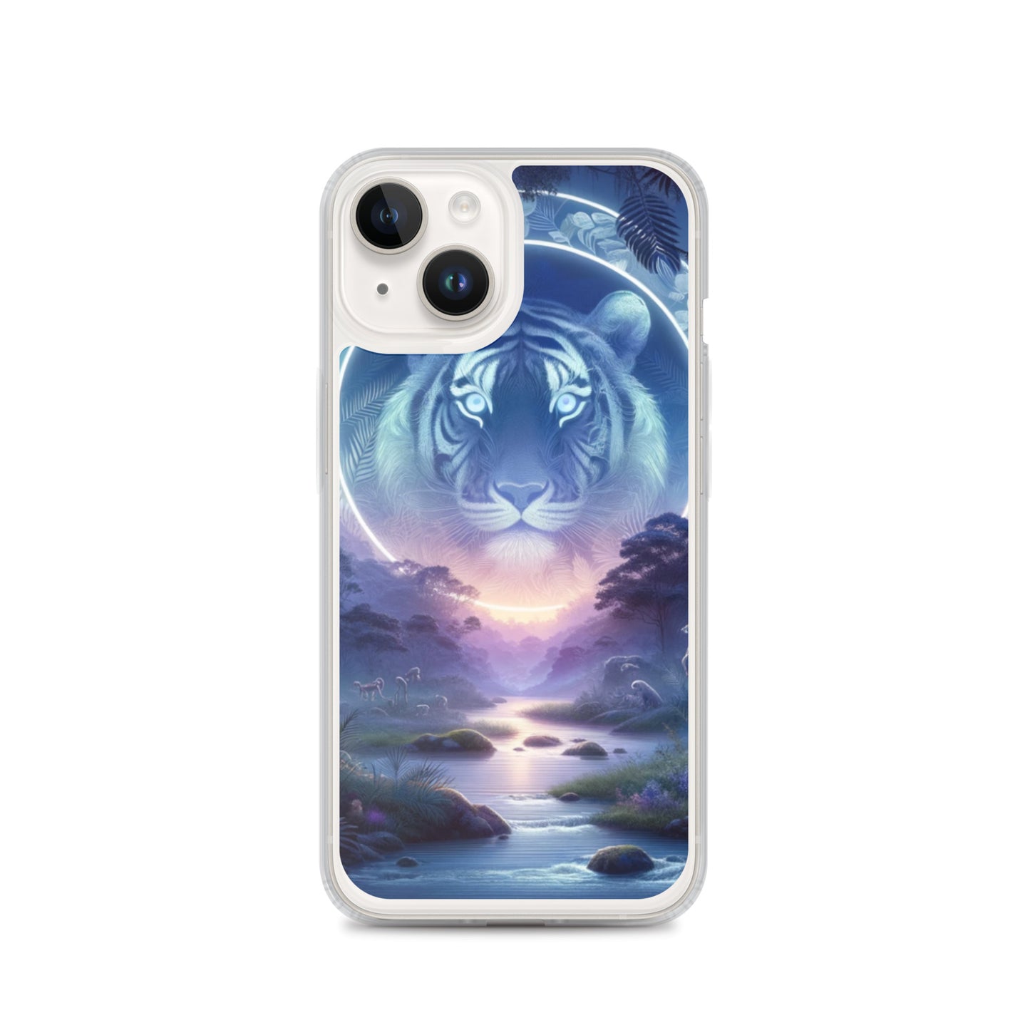 Clear iPhone Case - Mystical Twilight Tiger