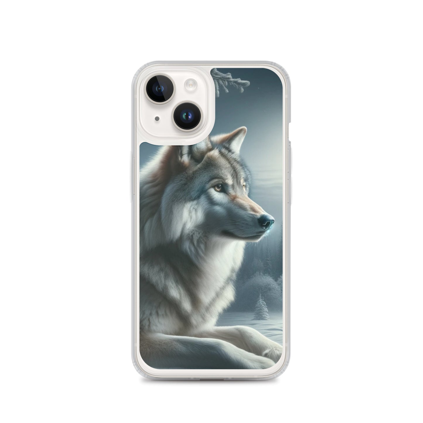 Clear iPhone Case - Wolf at Night