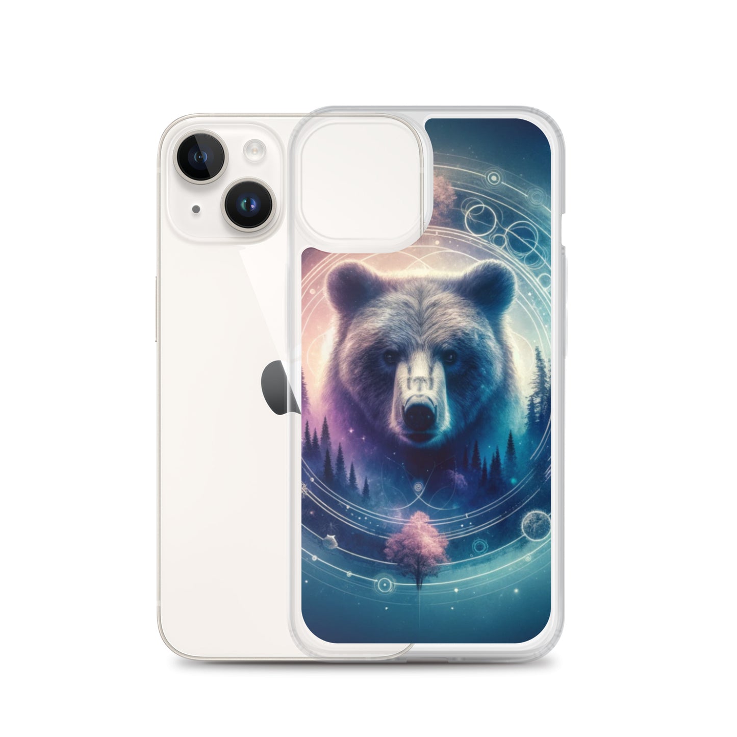 Clear iPhone Case - Dreamy Bear