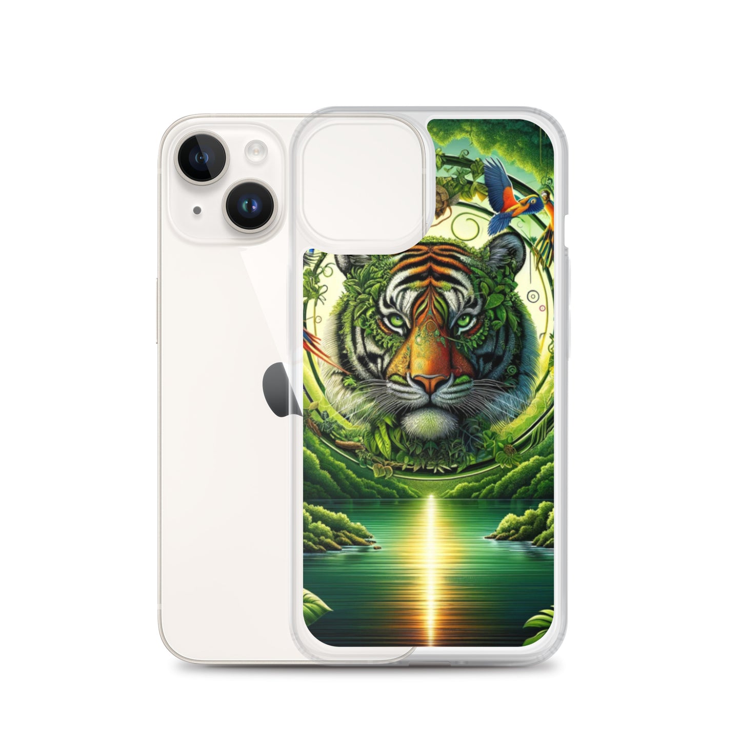 Clear iPhone Case - Vibrant & Natural Tiger