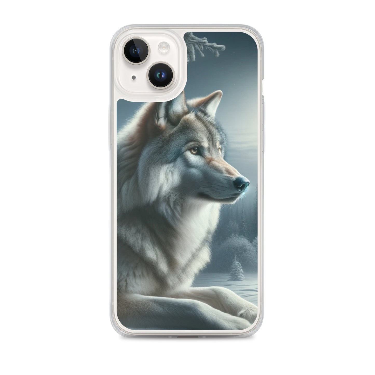 Clear iPhone Case - Wolf at Night