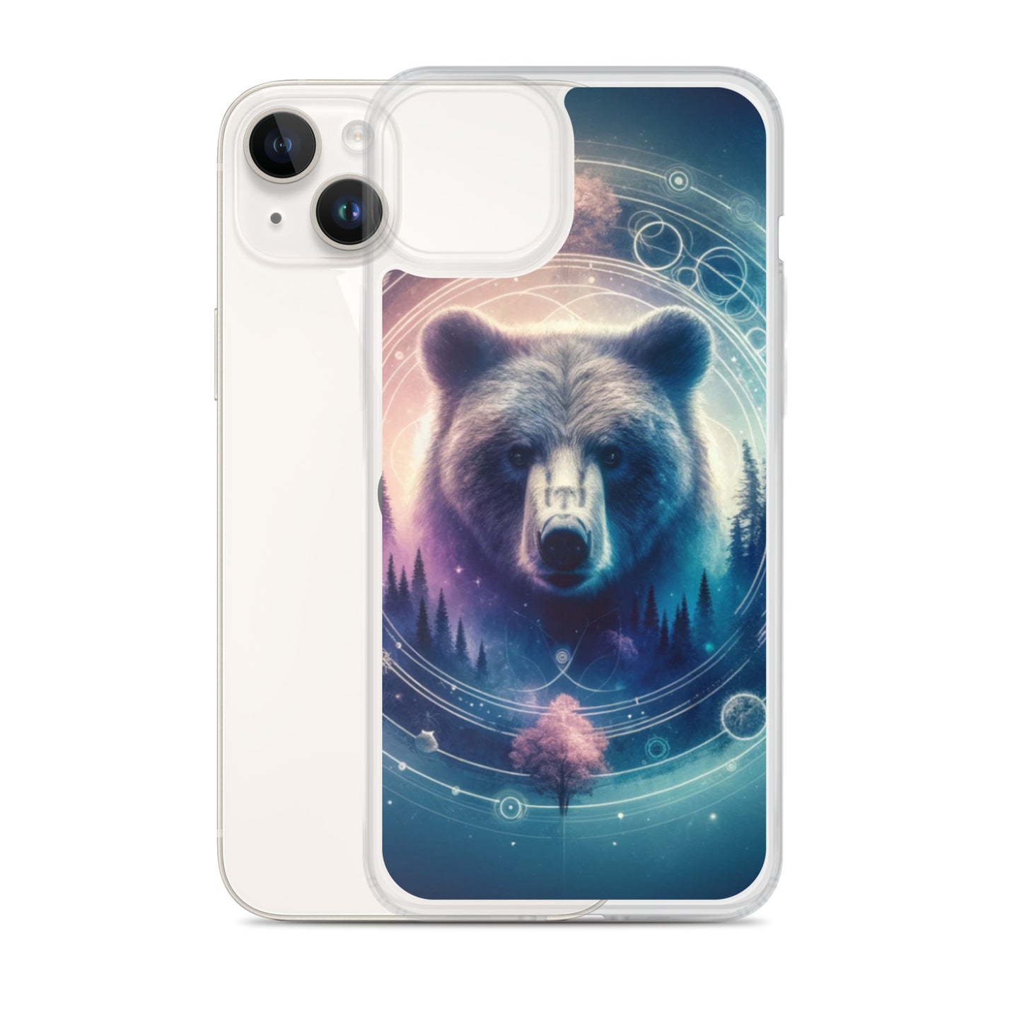 Clear iPhone Case - Dreamy Bear