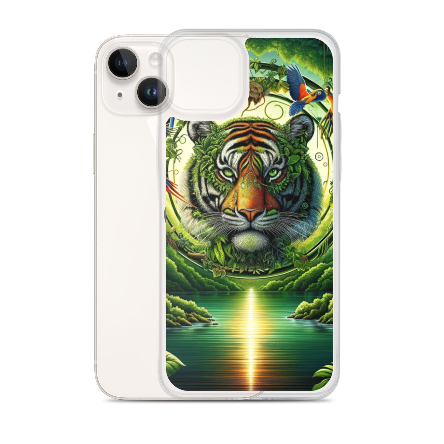 Clear iPhone Case - Vibrant & Natural Tiger