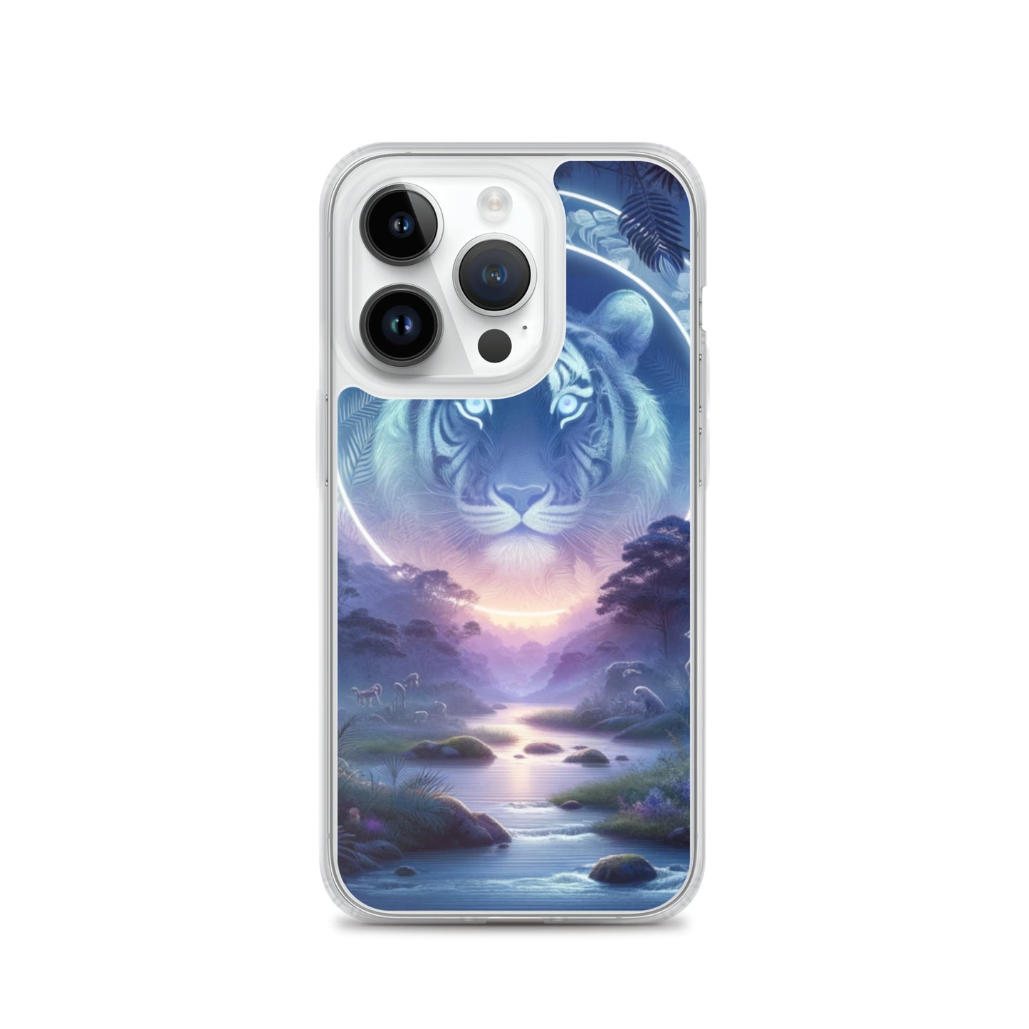 Clear iPhone Case - Mystical Twilight Tiger