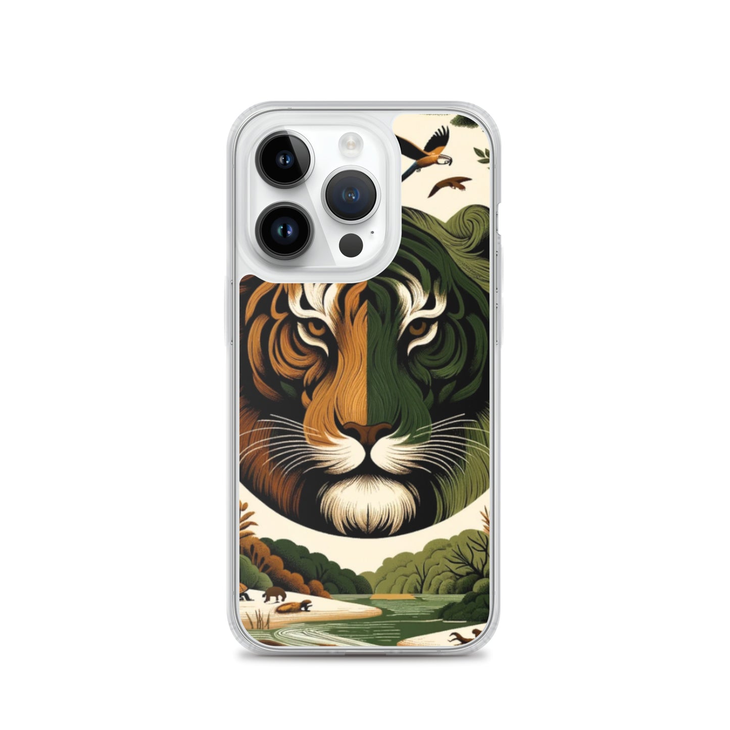 Clear iPhone Case - Earthy & Warm Tiger