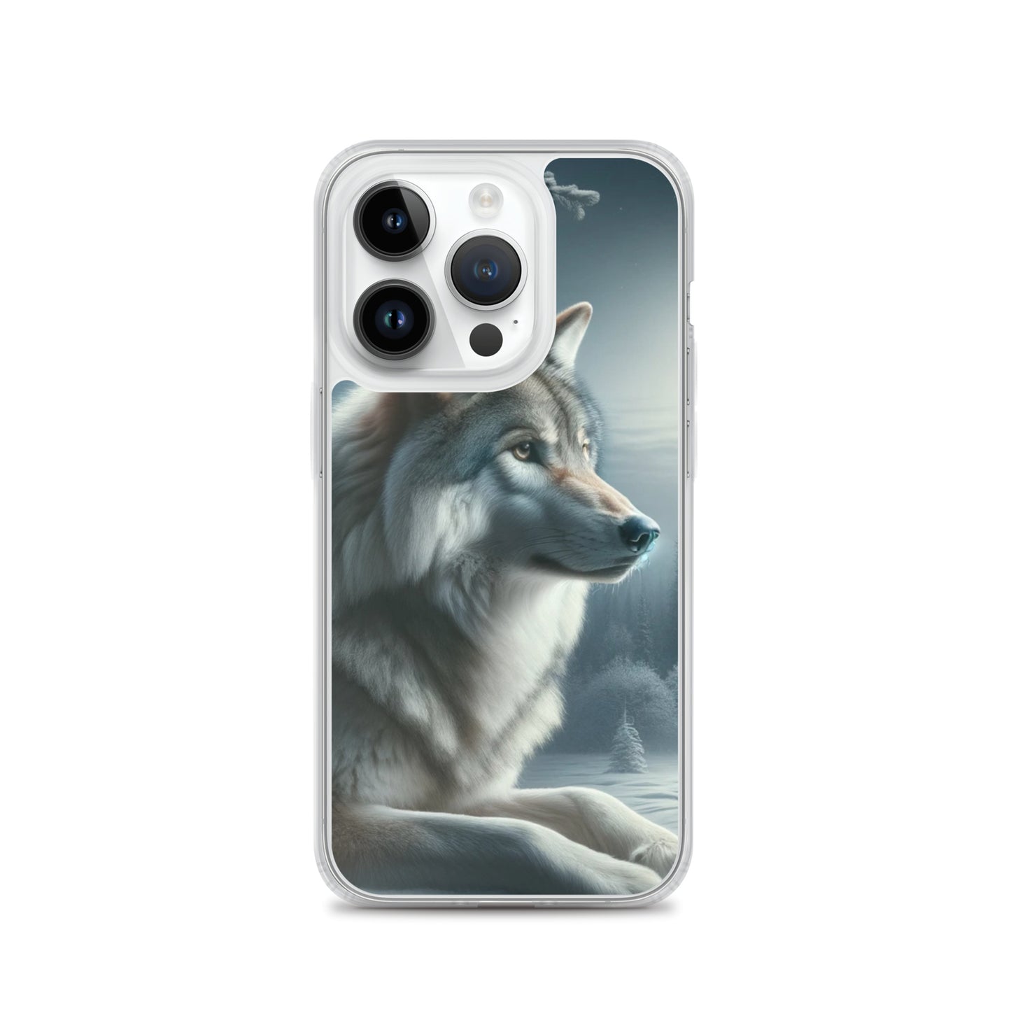Clear iPhone Case - Wolf at Night