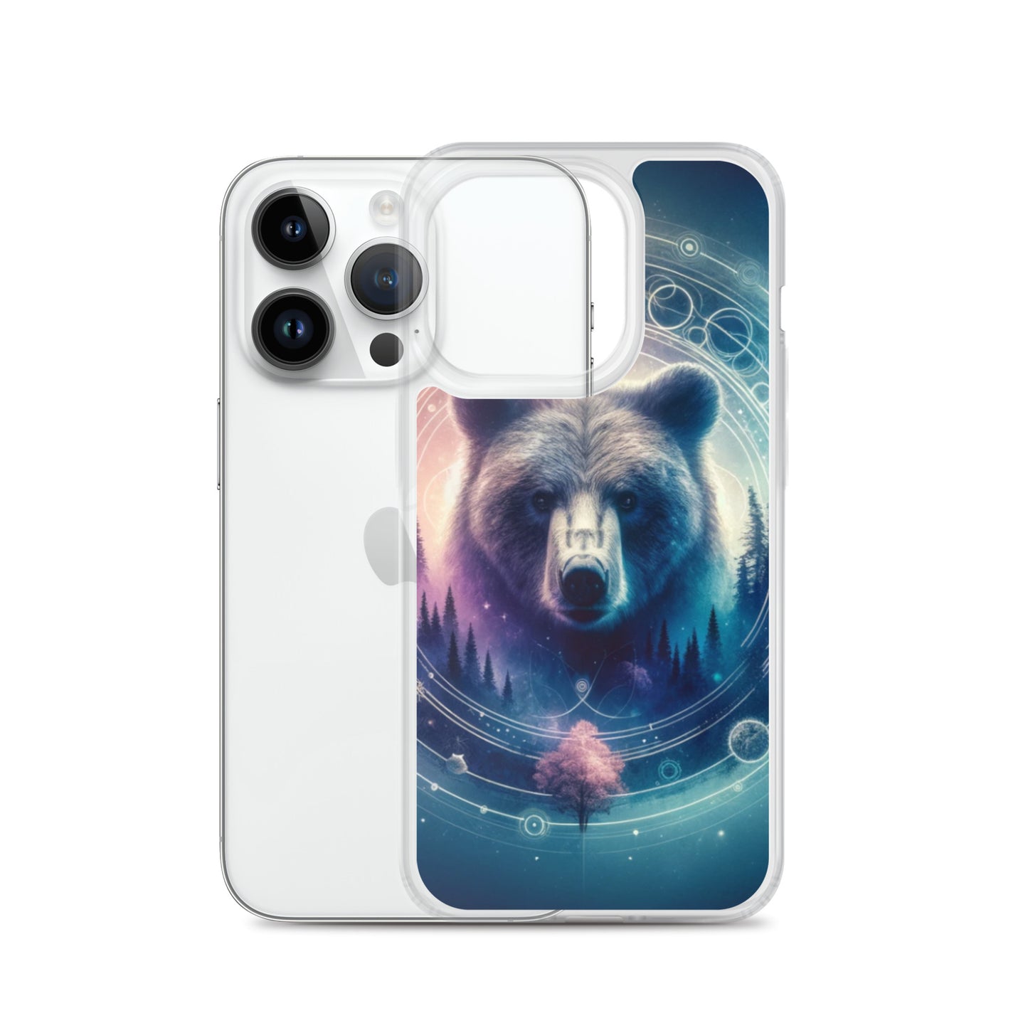 Clear iPhone Case - Dreamy Bear