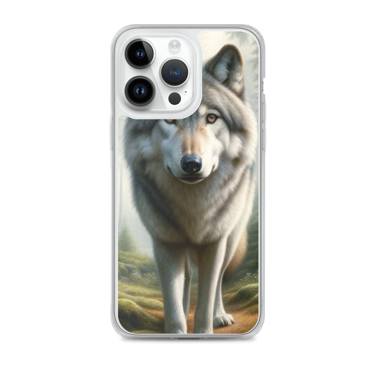 Clear iPhone Case - Forest Wolf