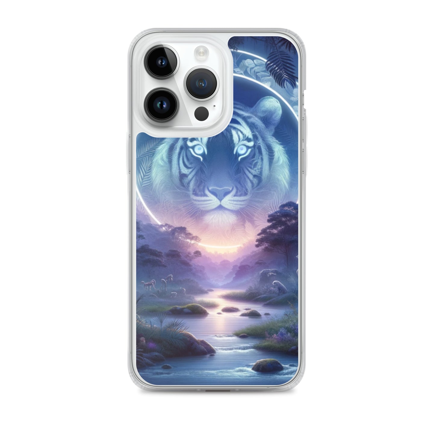 Clear iPhone Case - Mystical Twilight Tiger