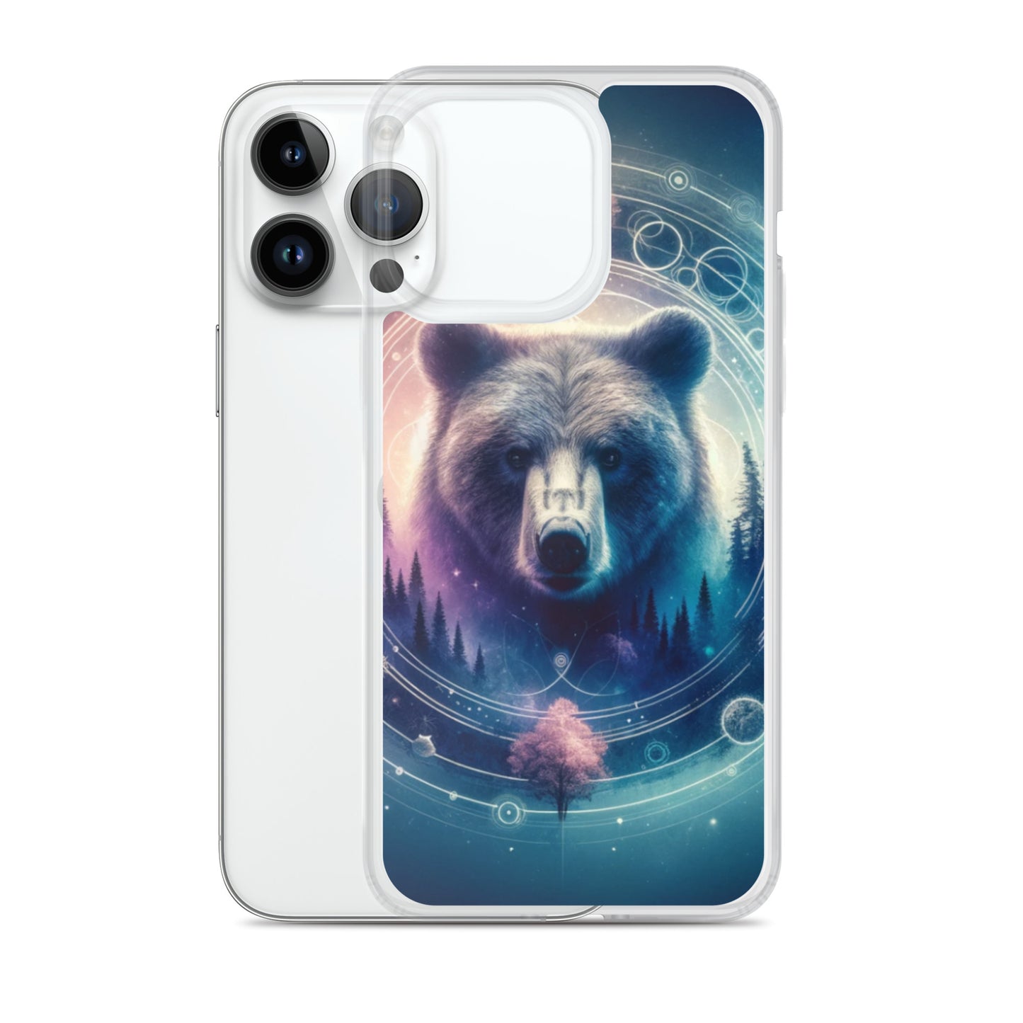 Clear iPhone Case - Dreamy Bear