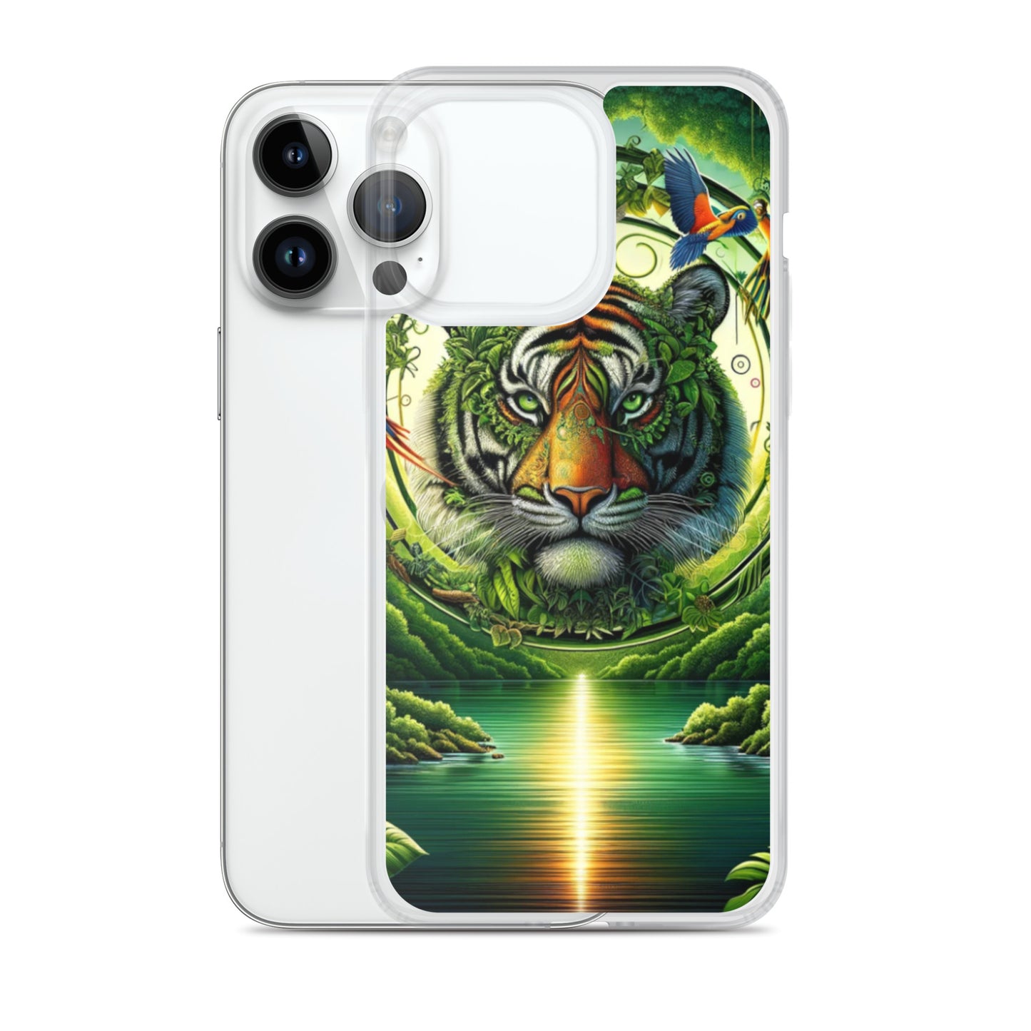 Clear iPhone Case - Vibrant & Natural Tiger