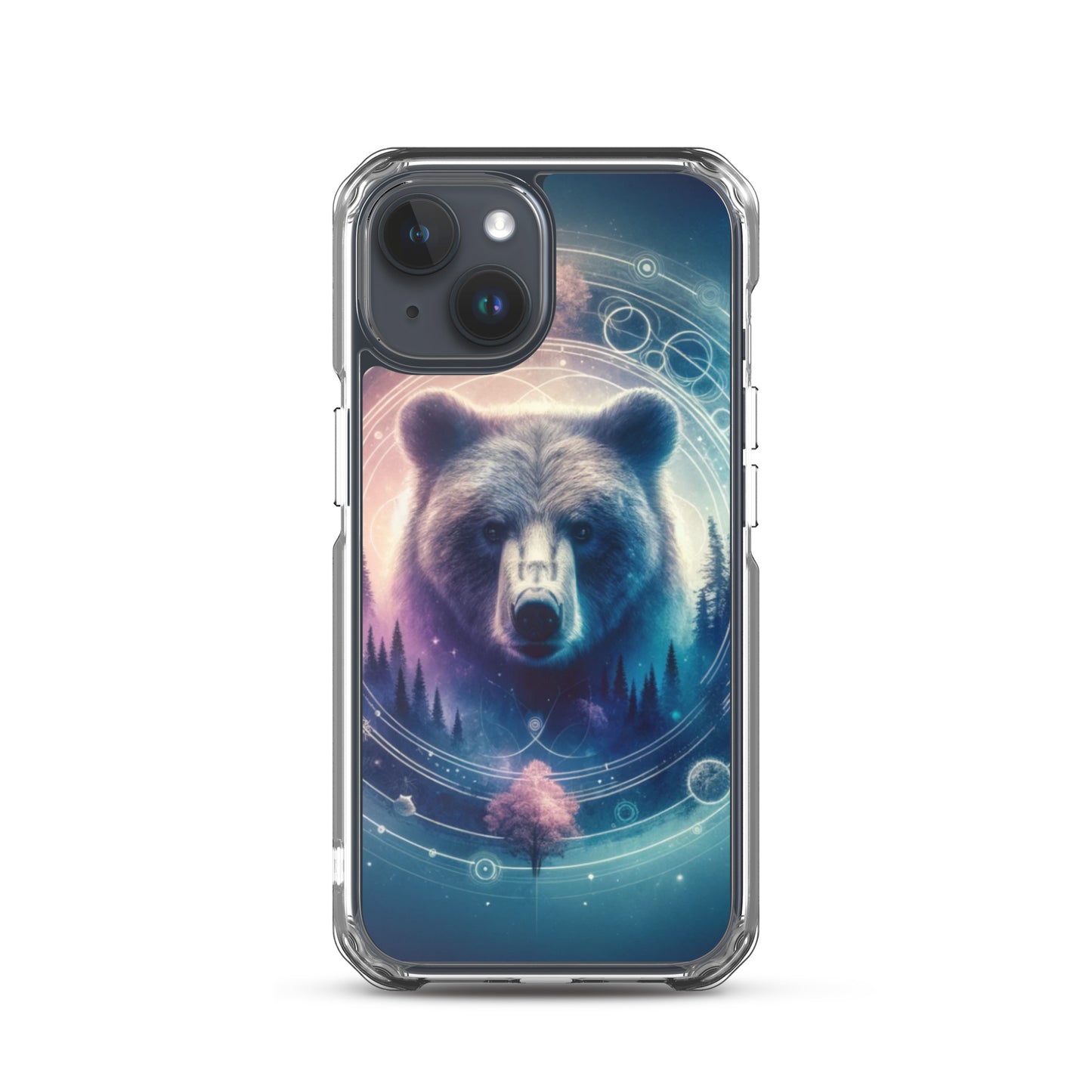 Clear iPhone Case - Dreamy Bear