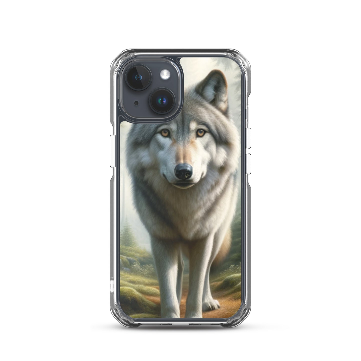 Clear iPhone Case - Forest Wolf