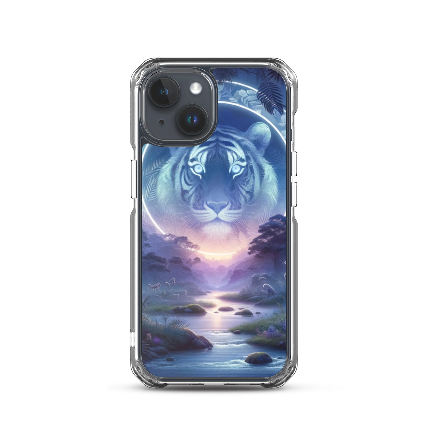 Clear iPhone Case - Mystical Twilight Tiger