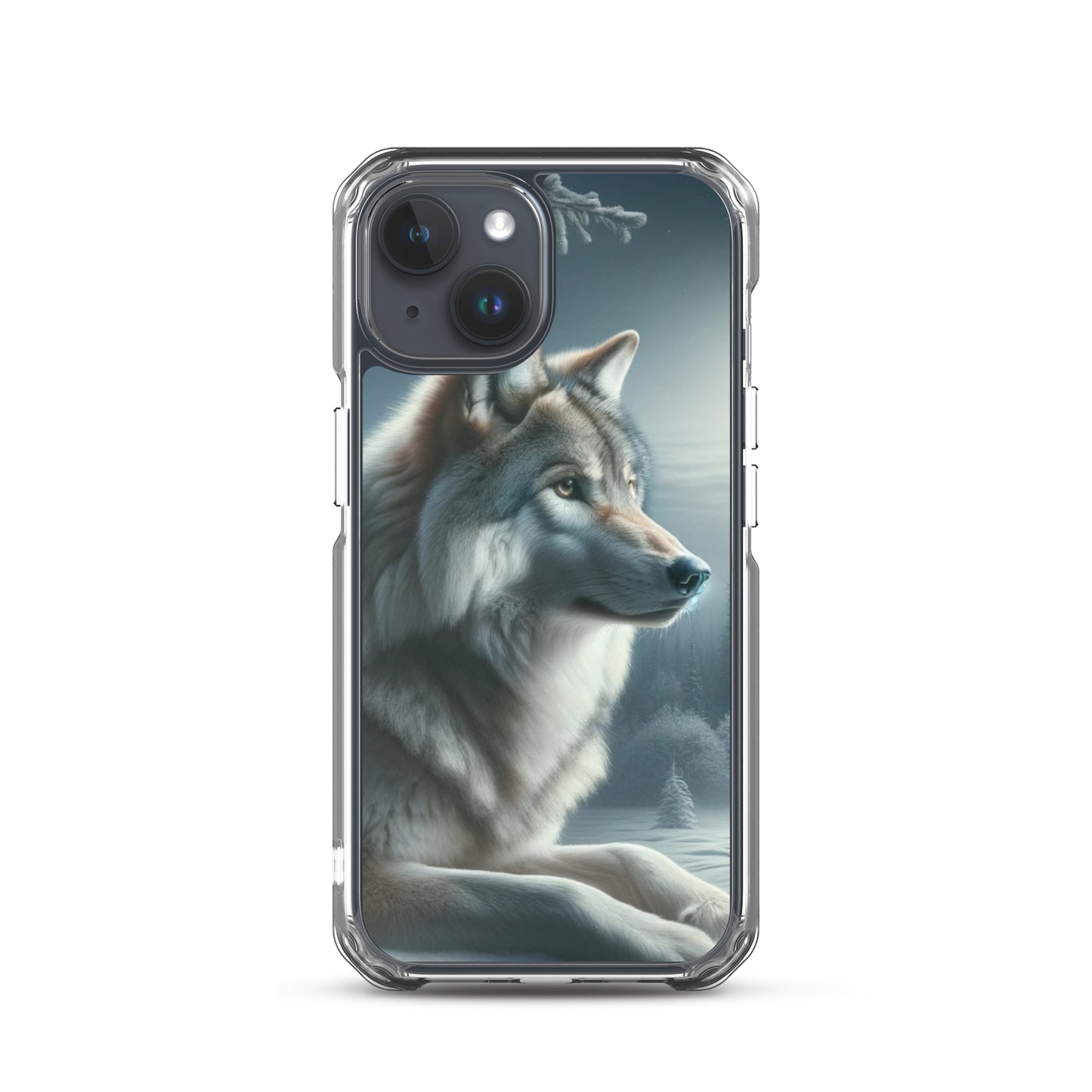 Clear iPhone Case - Wolf at Night