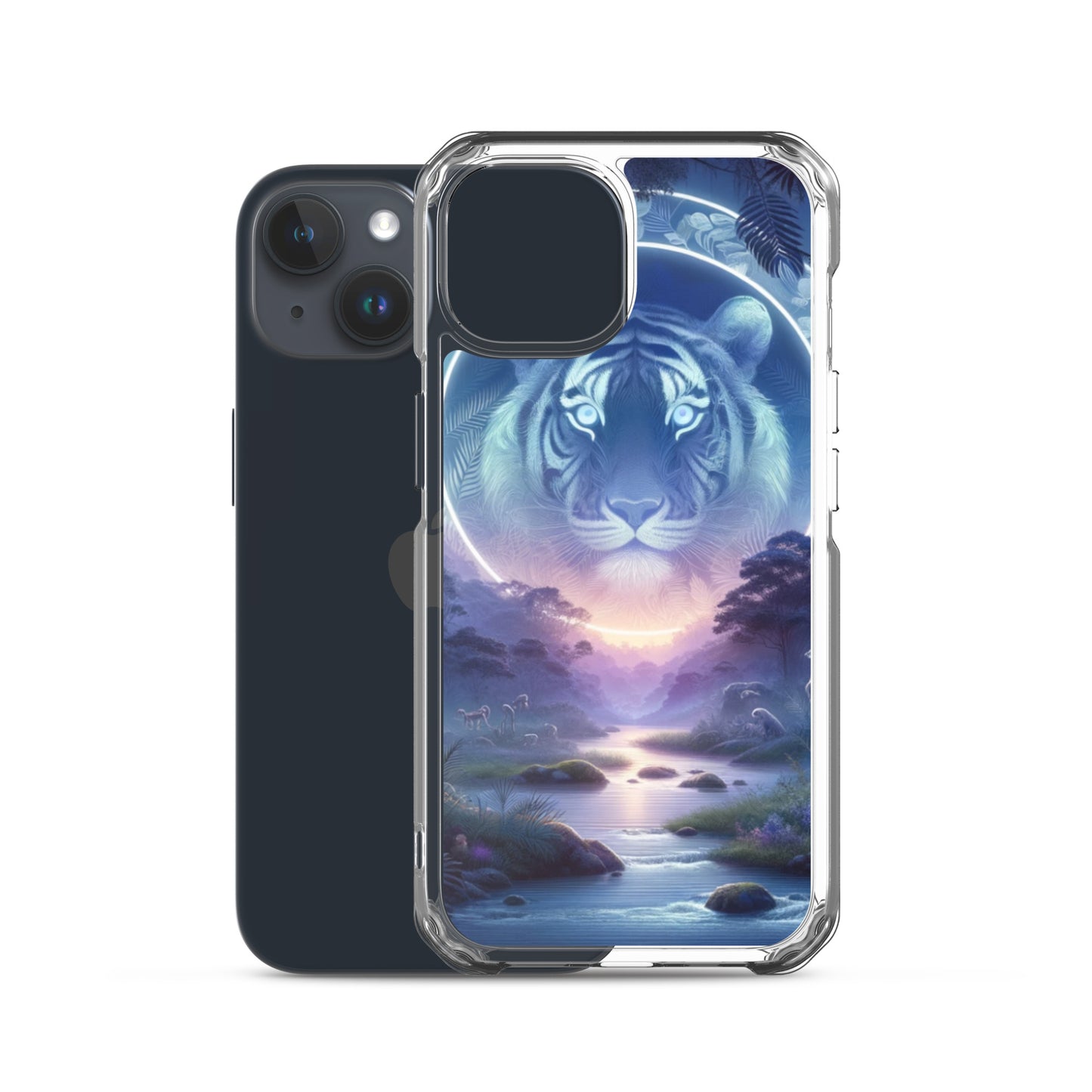 Clear iPhone Case - Mystical Twilight Tiger
