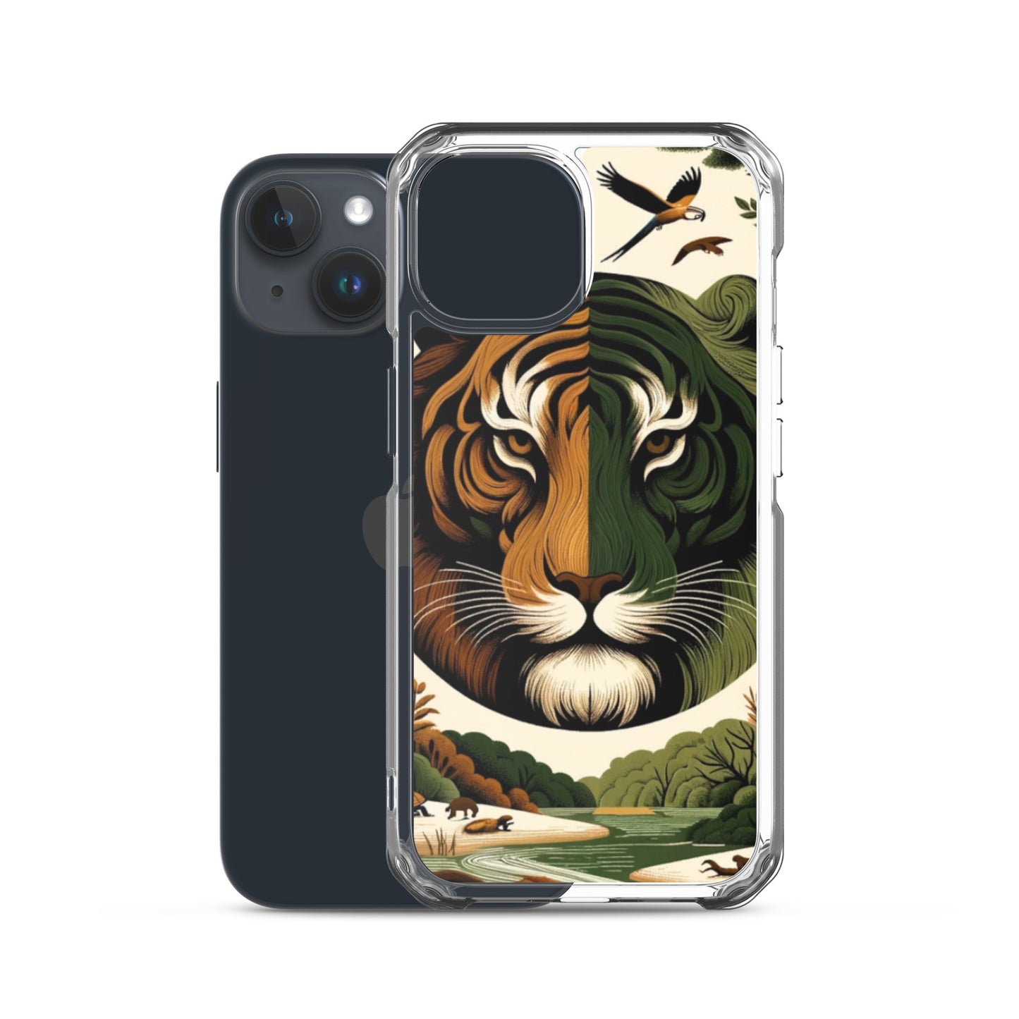 Clear iPhone Case - Earthy & Warm Tiger