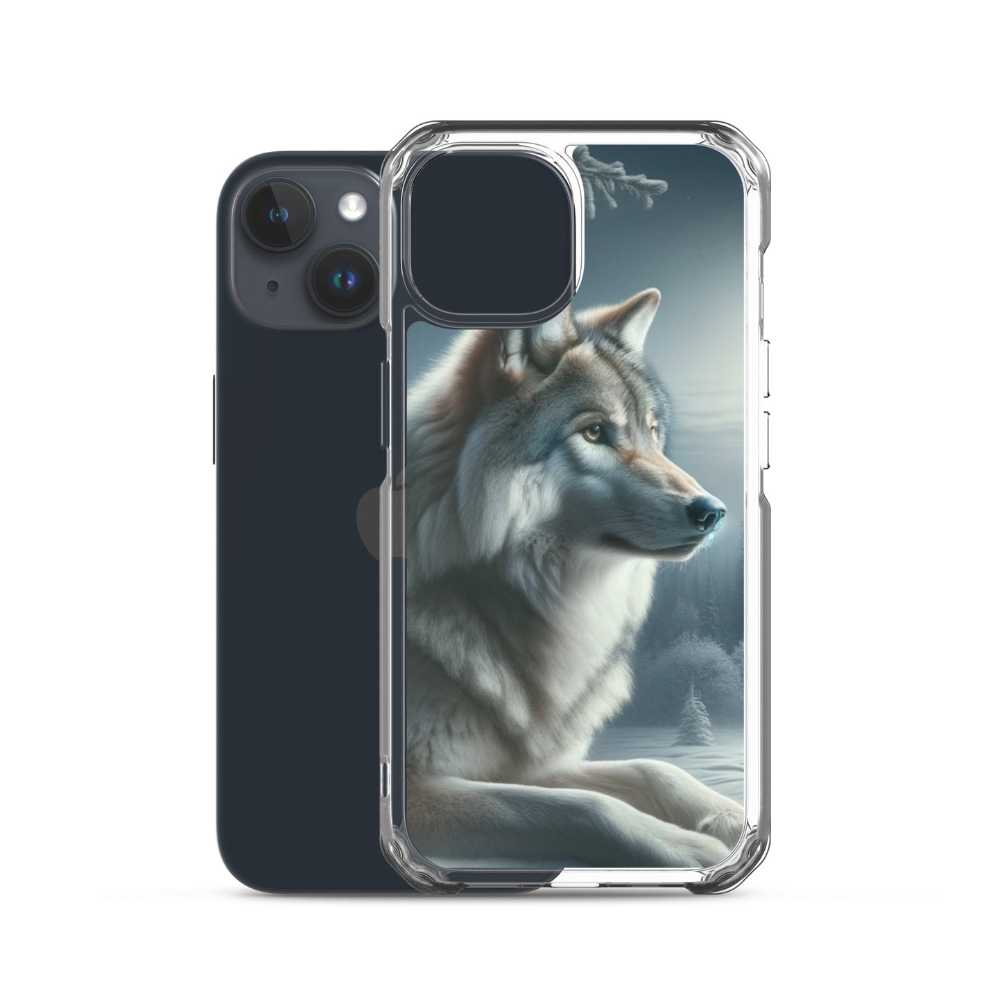 Clear iPhone Case - Wolf at Night