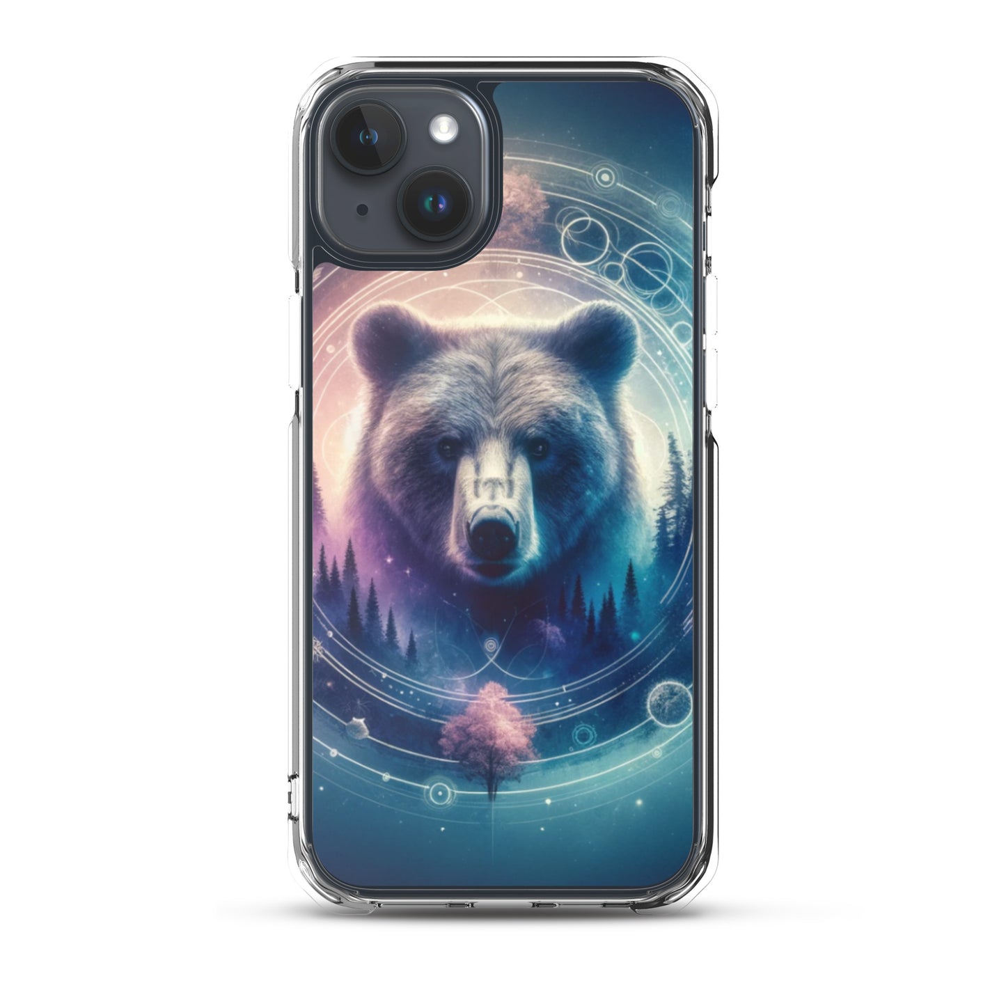 Clear iPhone Case - Dreamy Bear