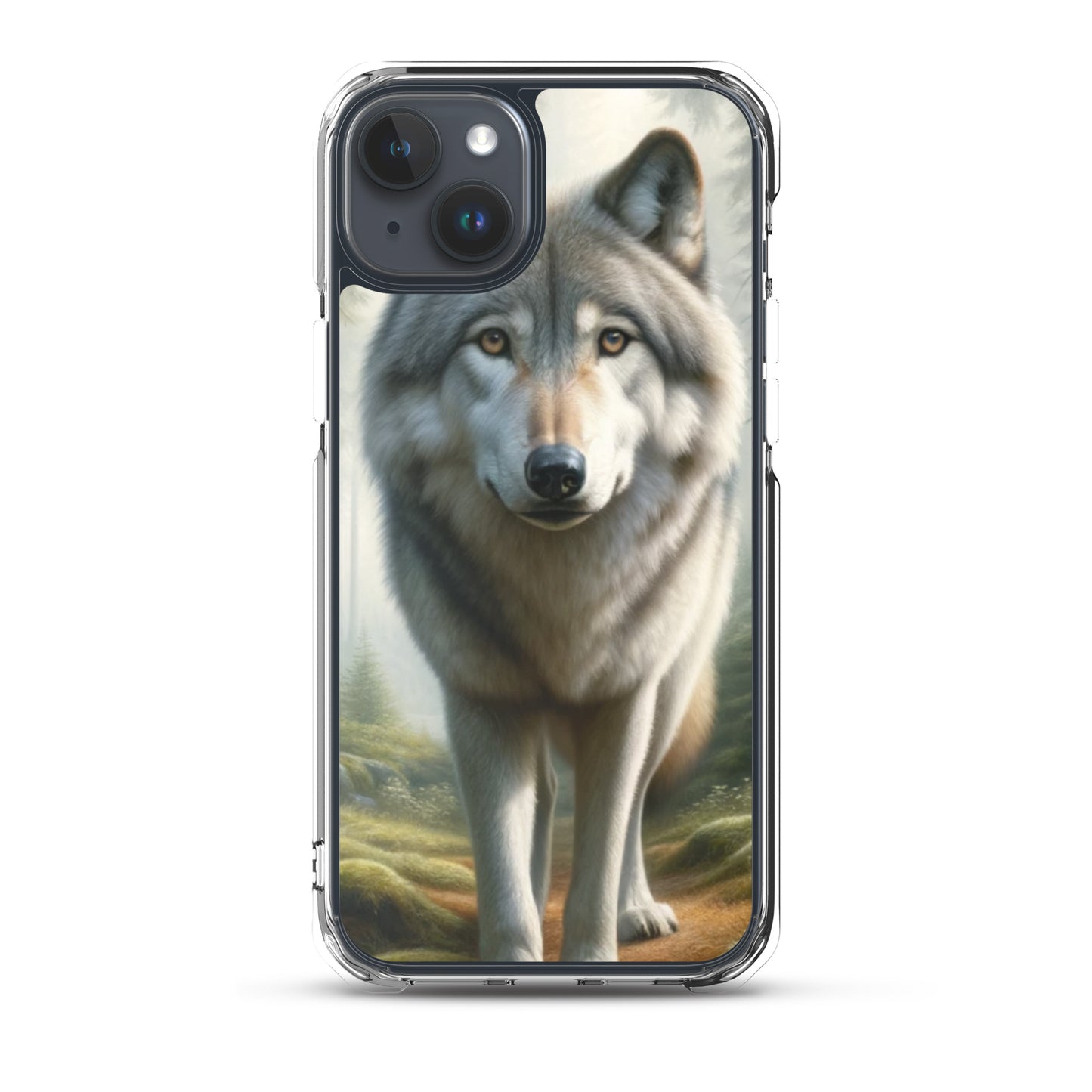 Clear iPhone Case - Forest Wolf