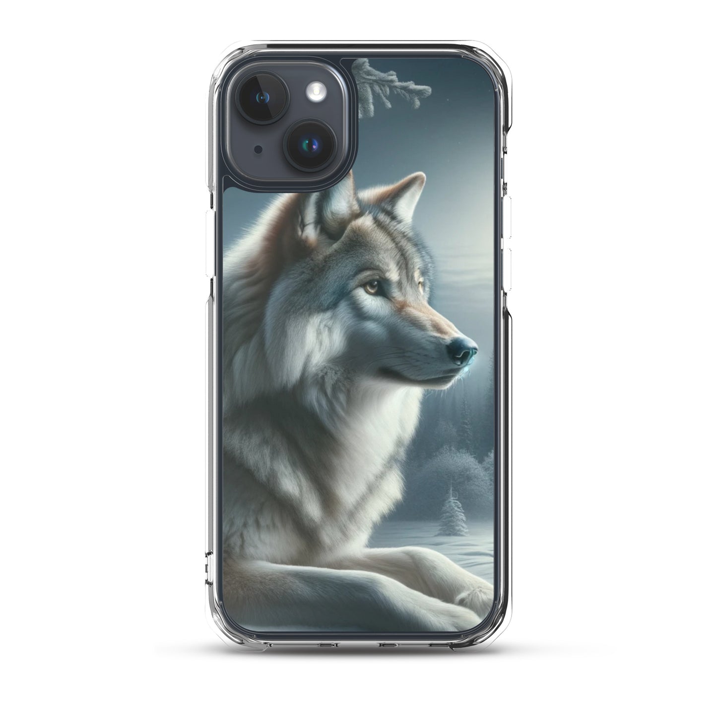 Clear iPhone Case - Wolf at Night