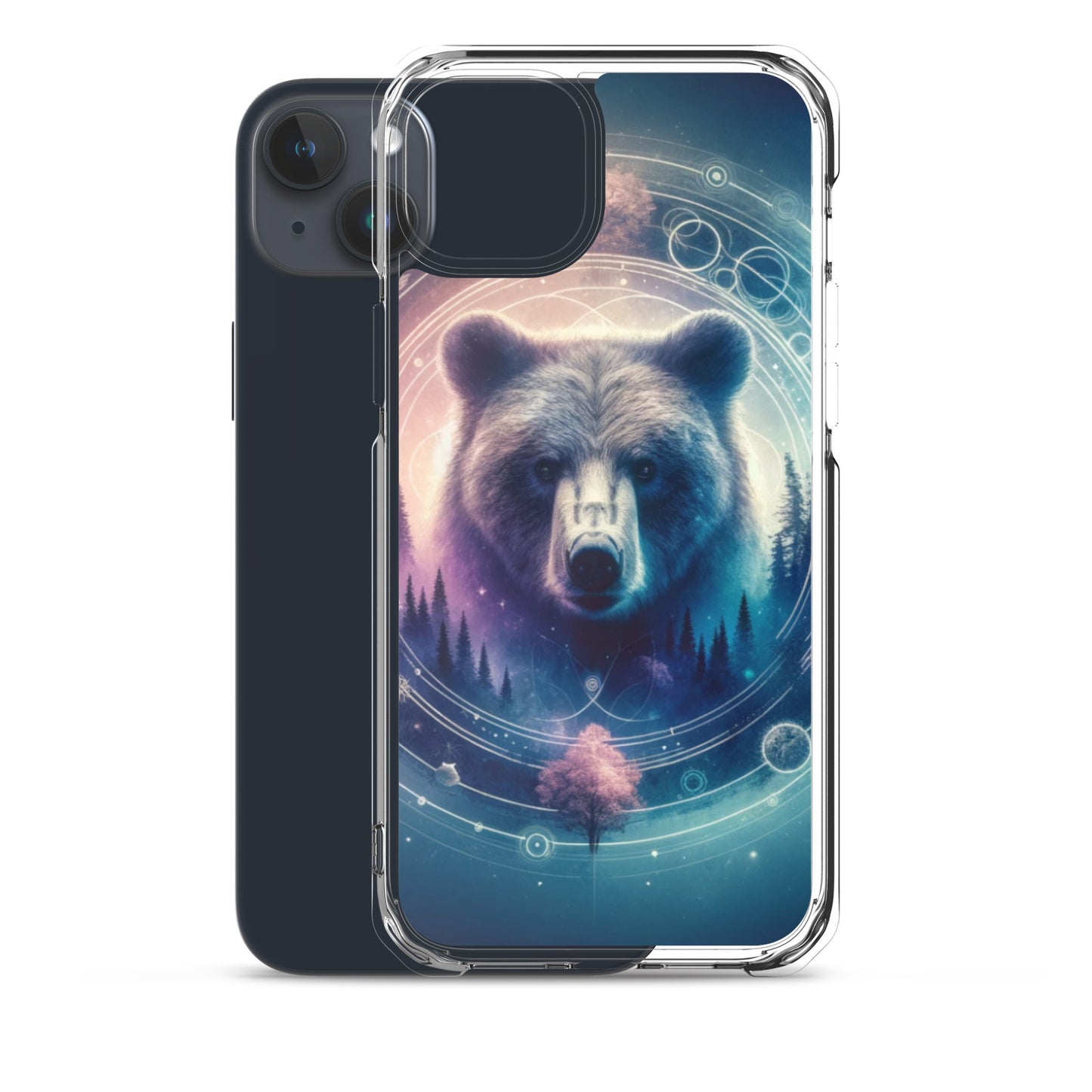 Clear iPhone Case - Dreamy Bear