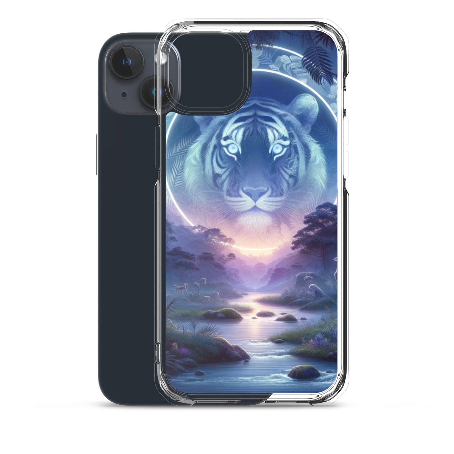 Clear iPhone Case - Mystical Twilight Tiger