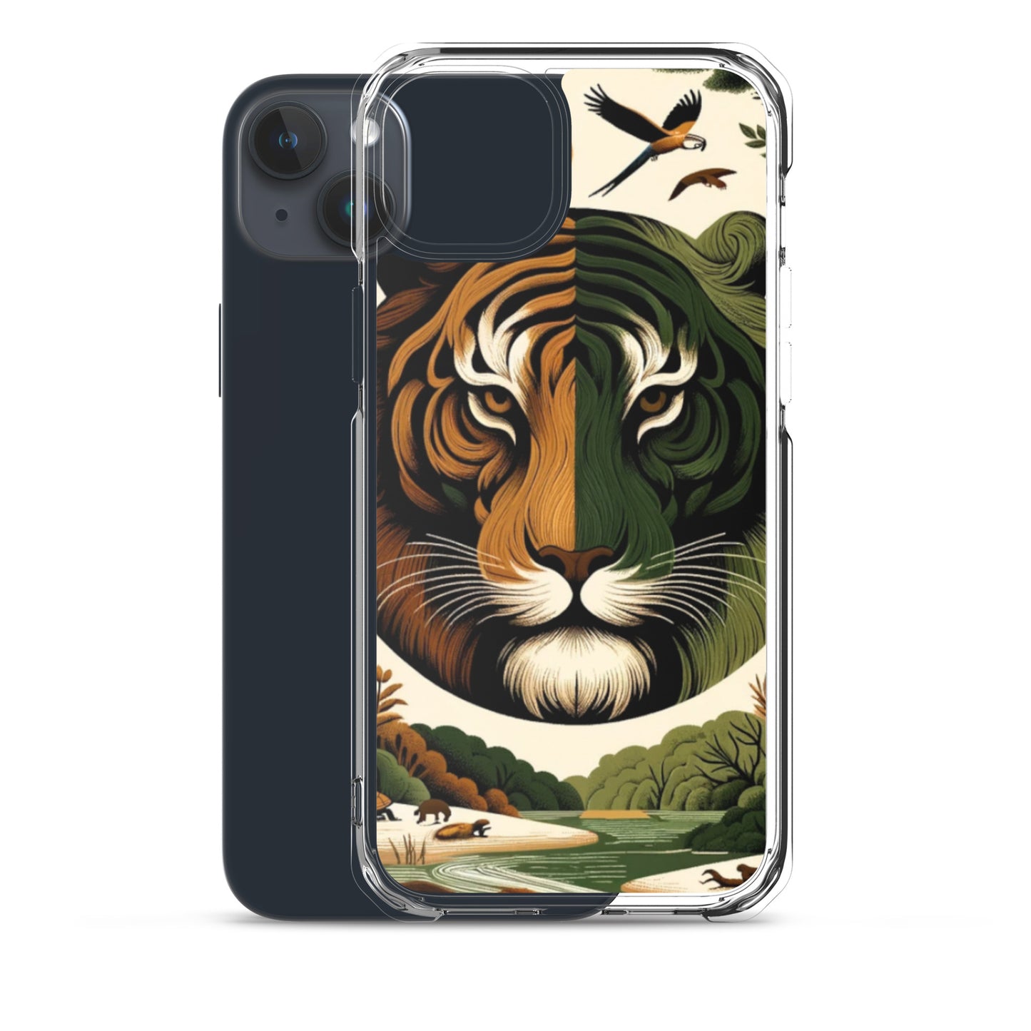 Clear iPhone Case - Earthy & Warm Tiger