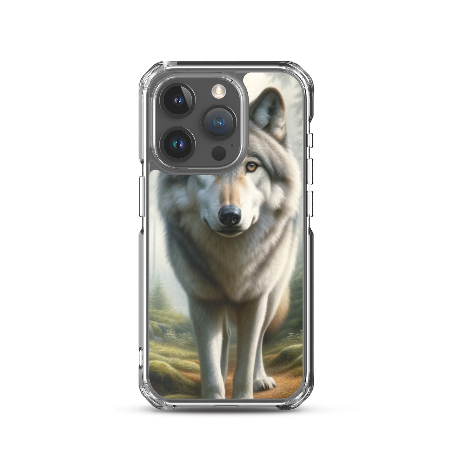 Clear iPhone Case - Forest Wolf
