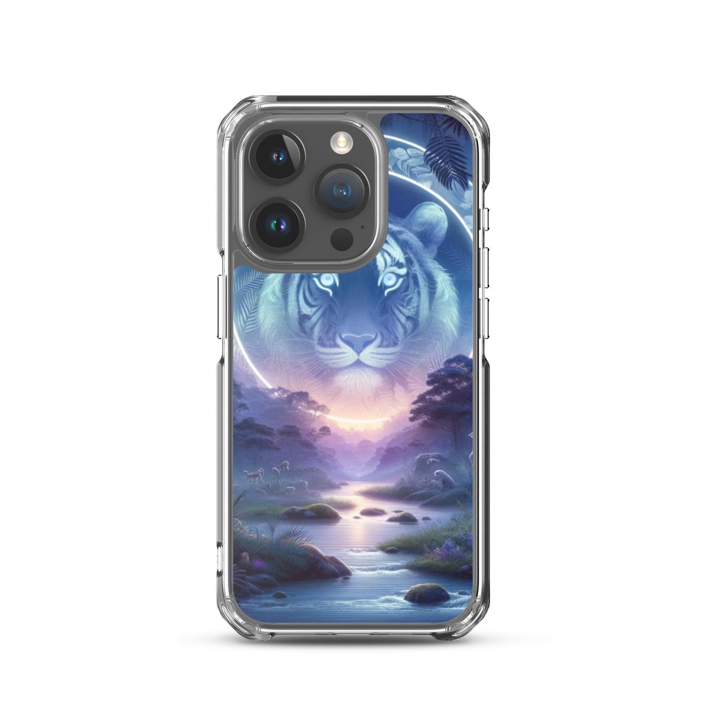 Clear iPhone Case - Mystical Twilight Tiger