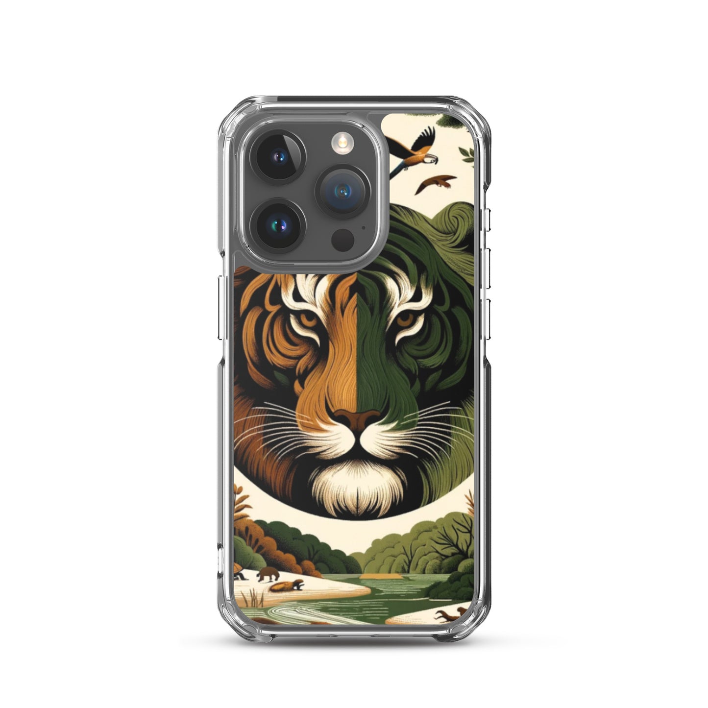 Clear iPhone Case - Earthy & Warm Tiger