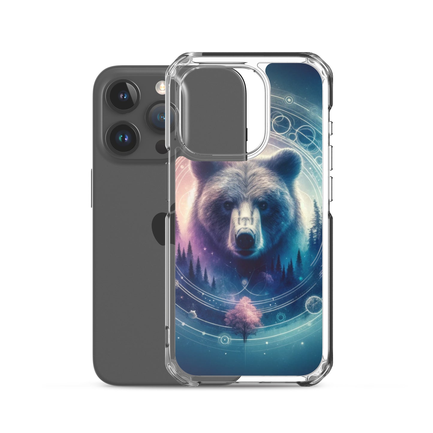 Clear iPhone Case - Dreamy Bear