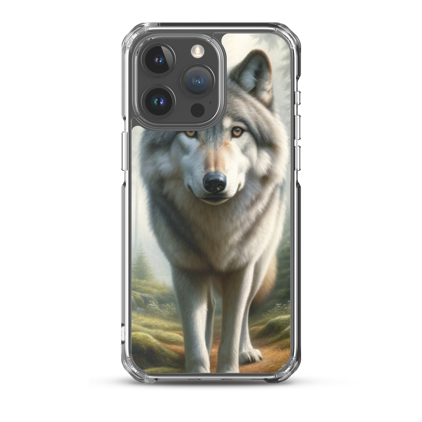 Clear iPhone Case - Forest Wolf