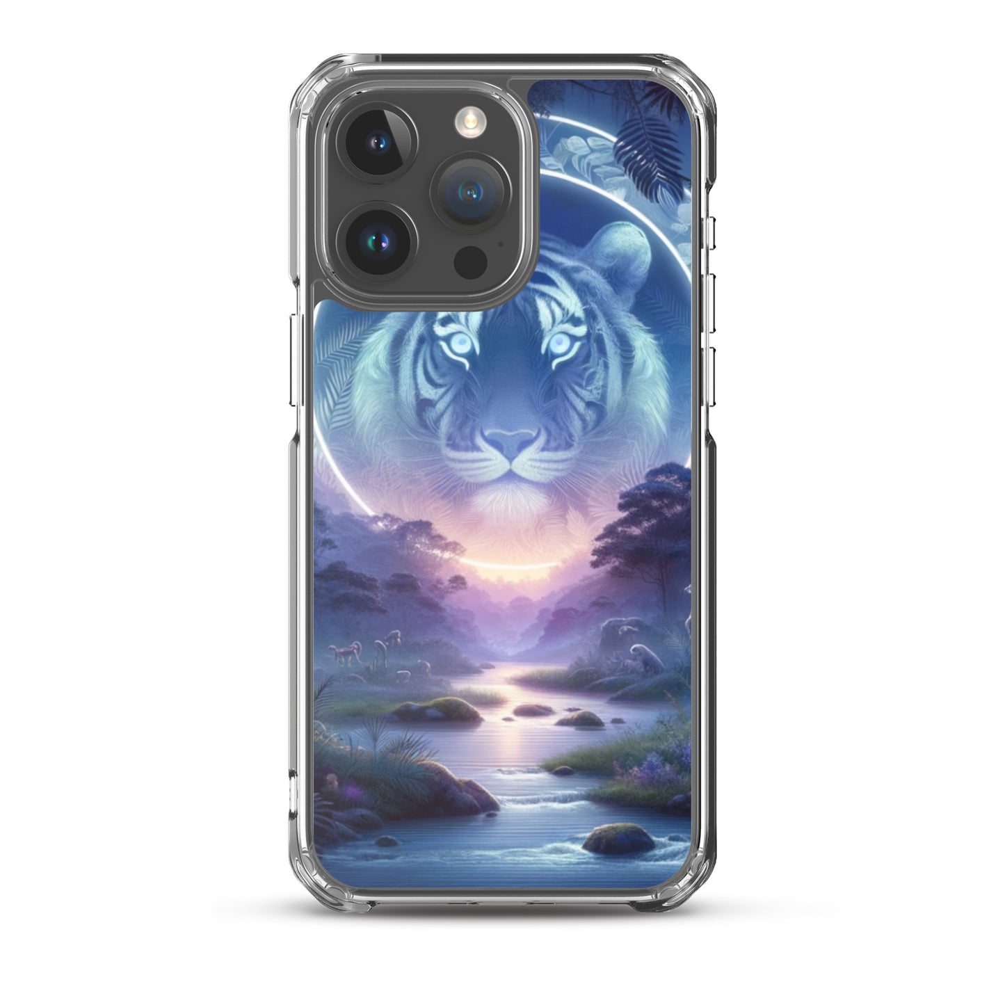 Clear iPhone Case - Mystical Twilight Tiger