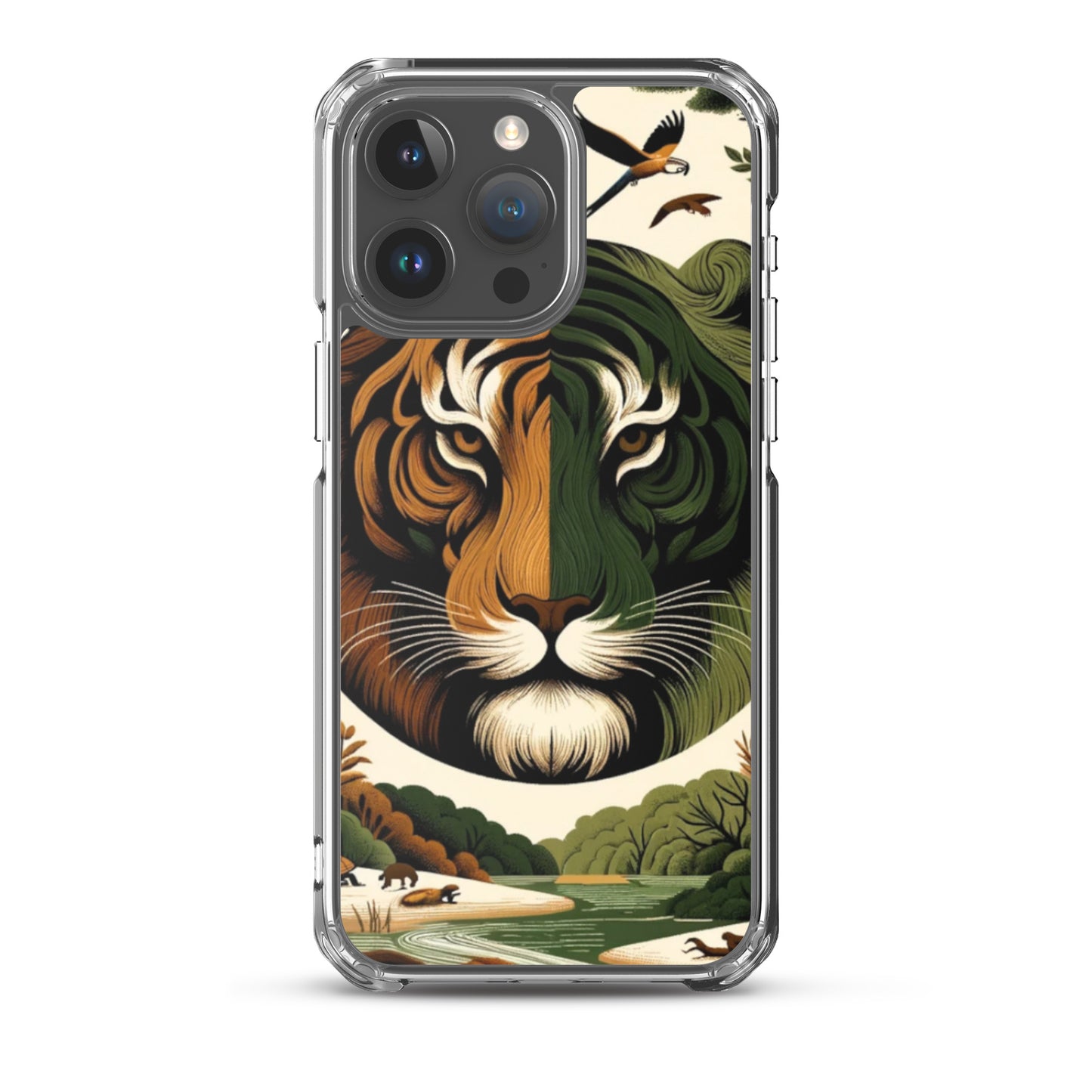 Clear iPhone Case - Earthy & Warm Tiger