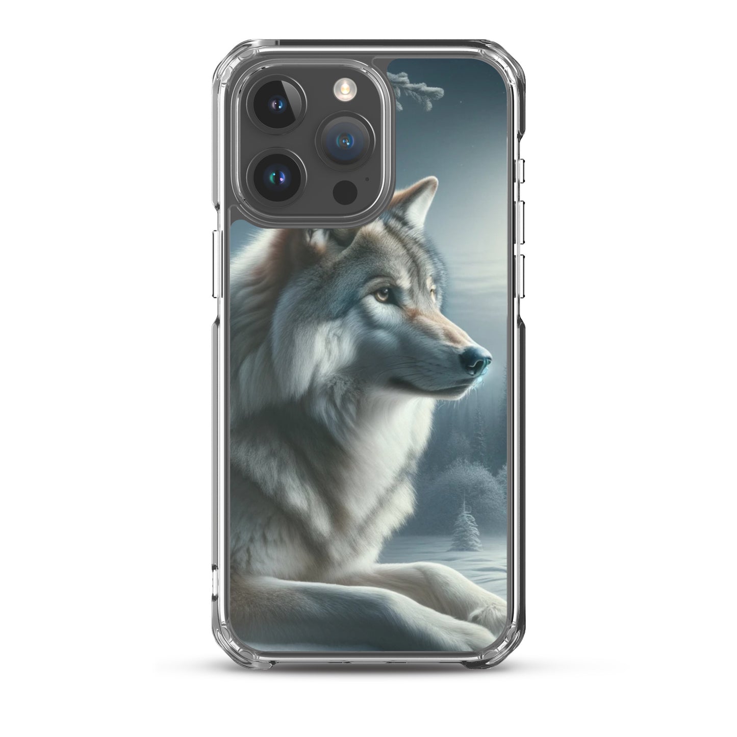Clear iPhone Case - Wolf at Night