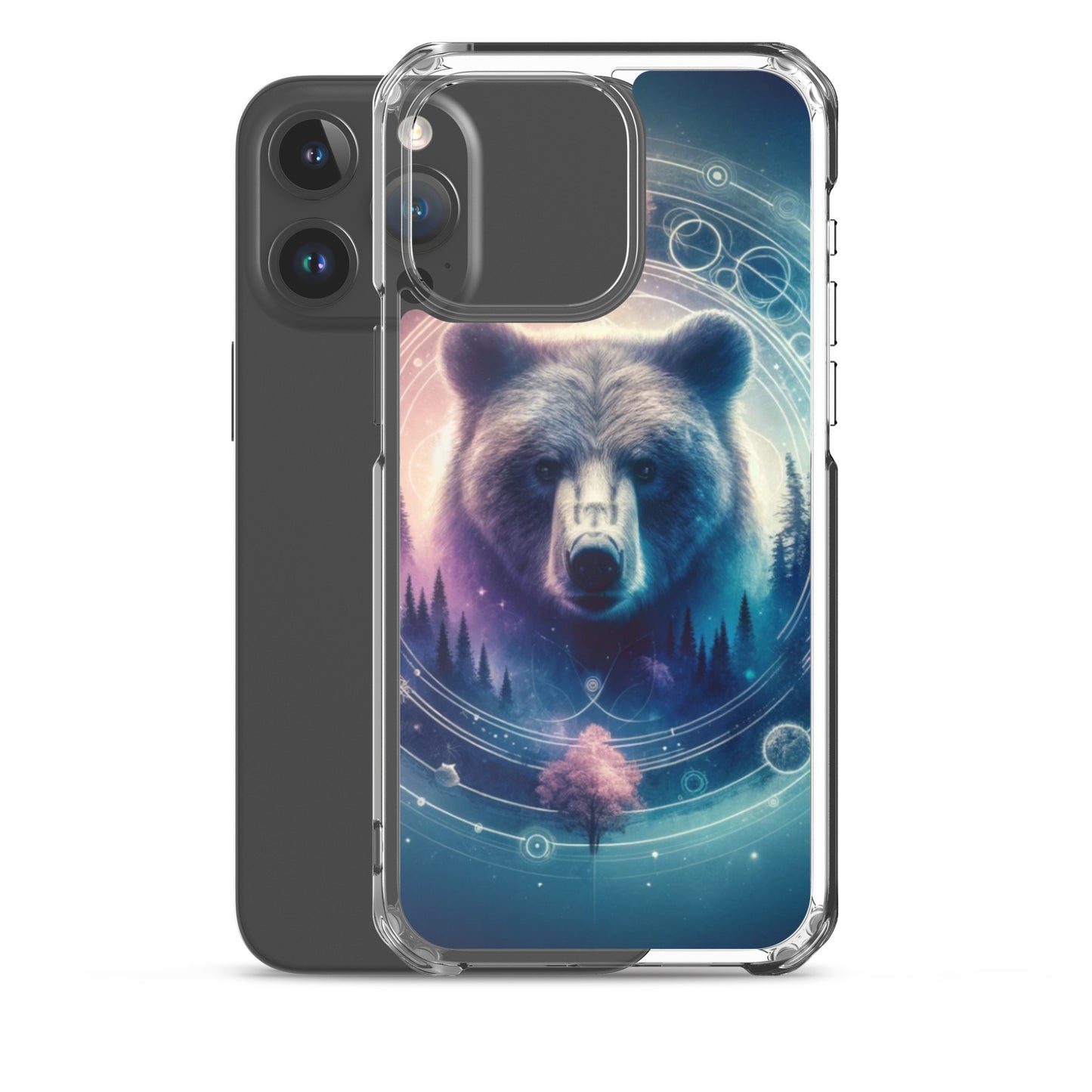 Clear iPhone Case - Dreamy Bear