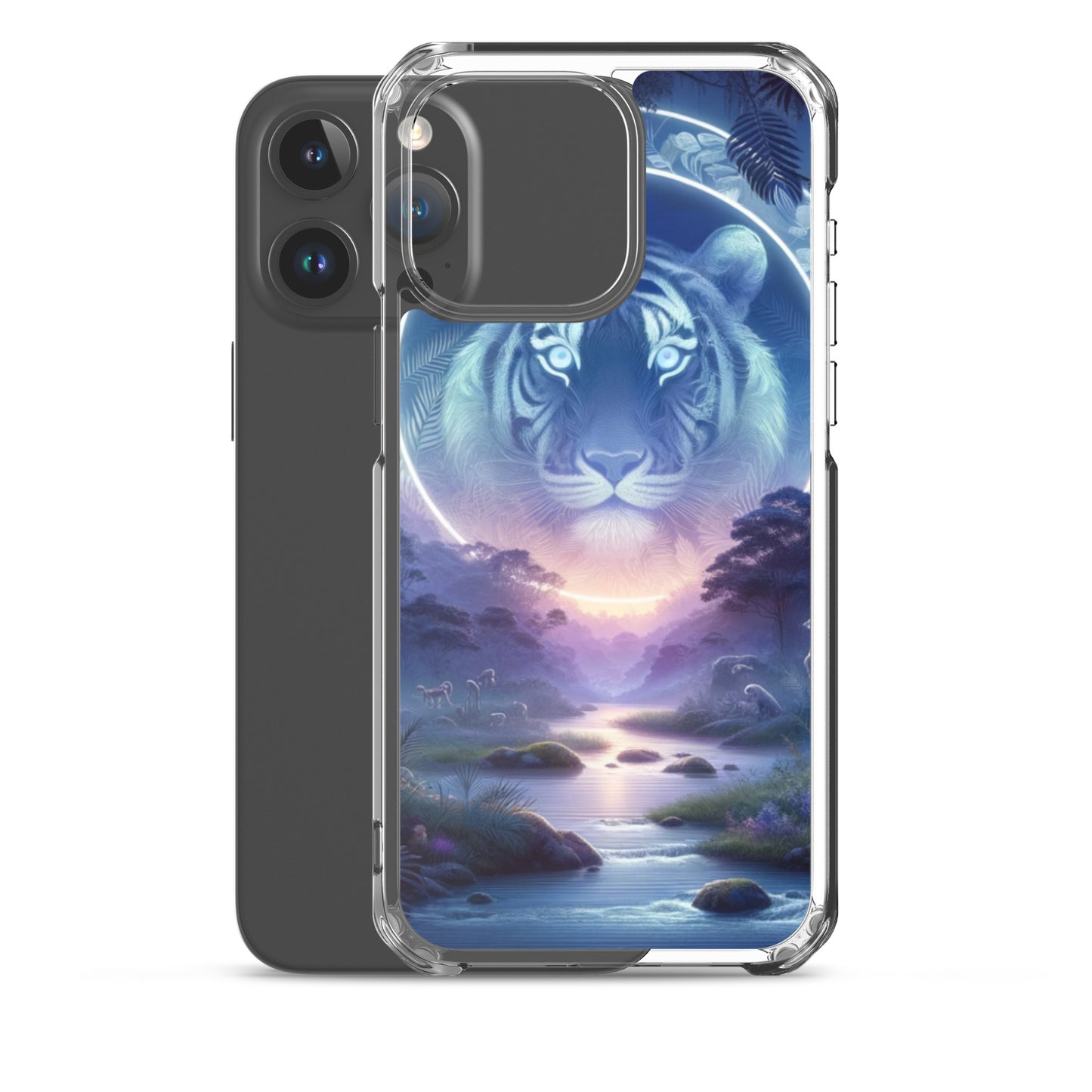 Clear iPhone Case - Mystical Twilight Tiger