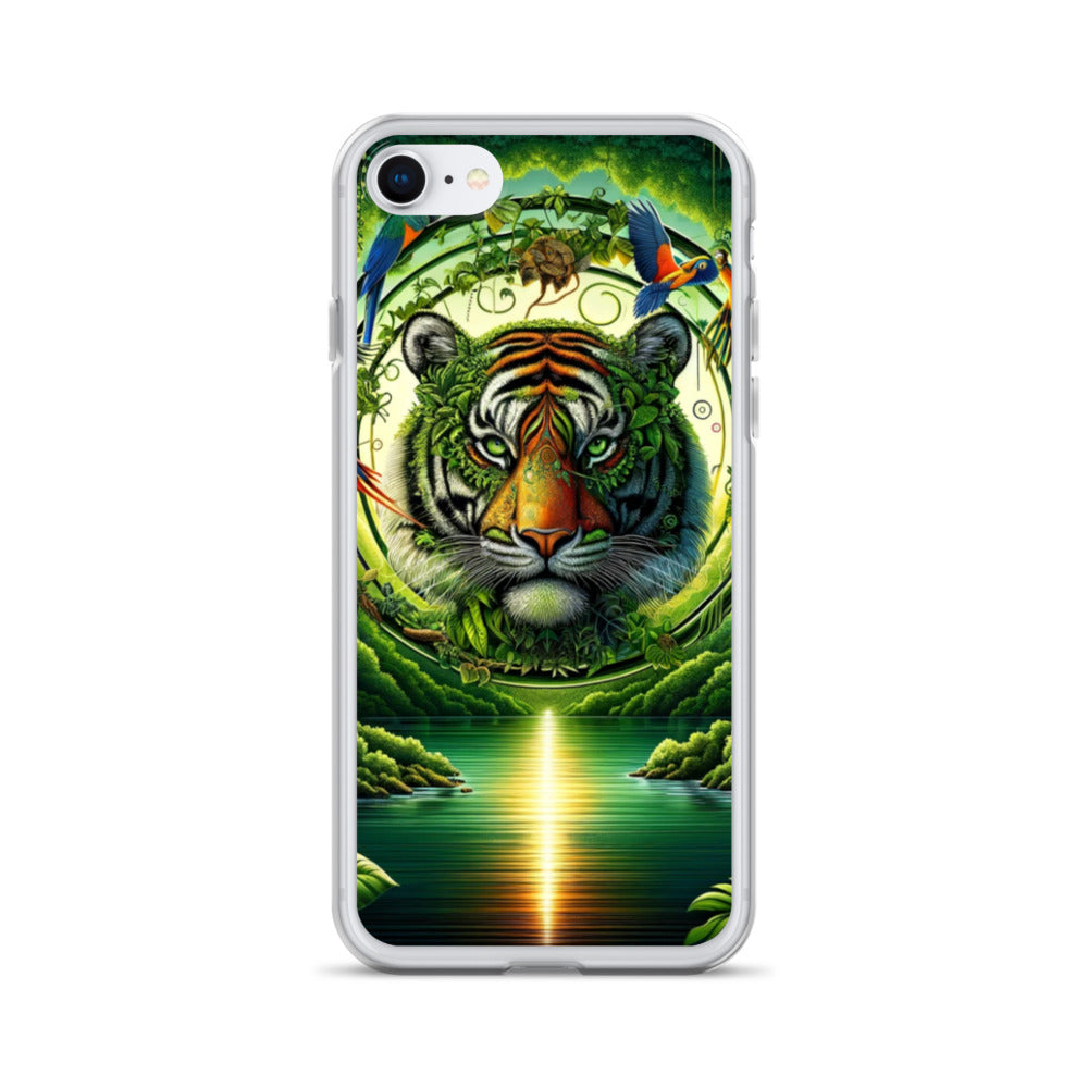 Clear iPhone Case - Vibrant & Natural Tiger