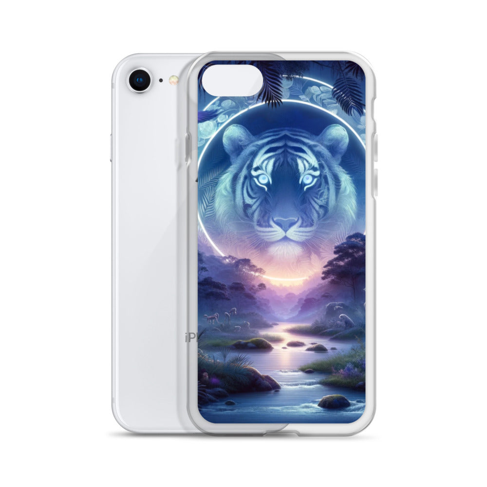 Clear iPhone Case - Mystical Twilight Tiger