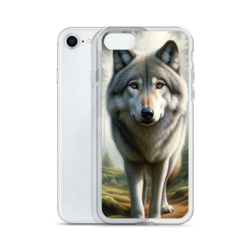 Clear iPhone Case - Forest Wolf